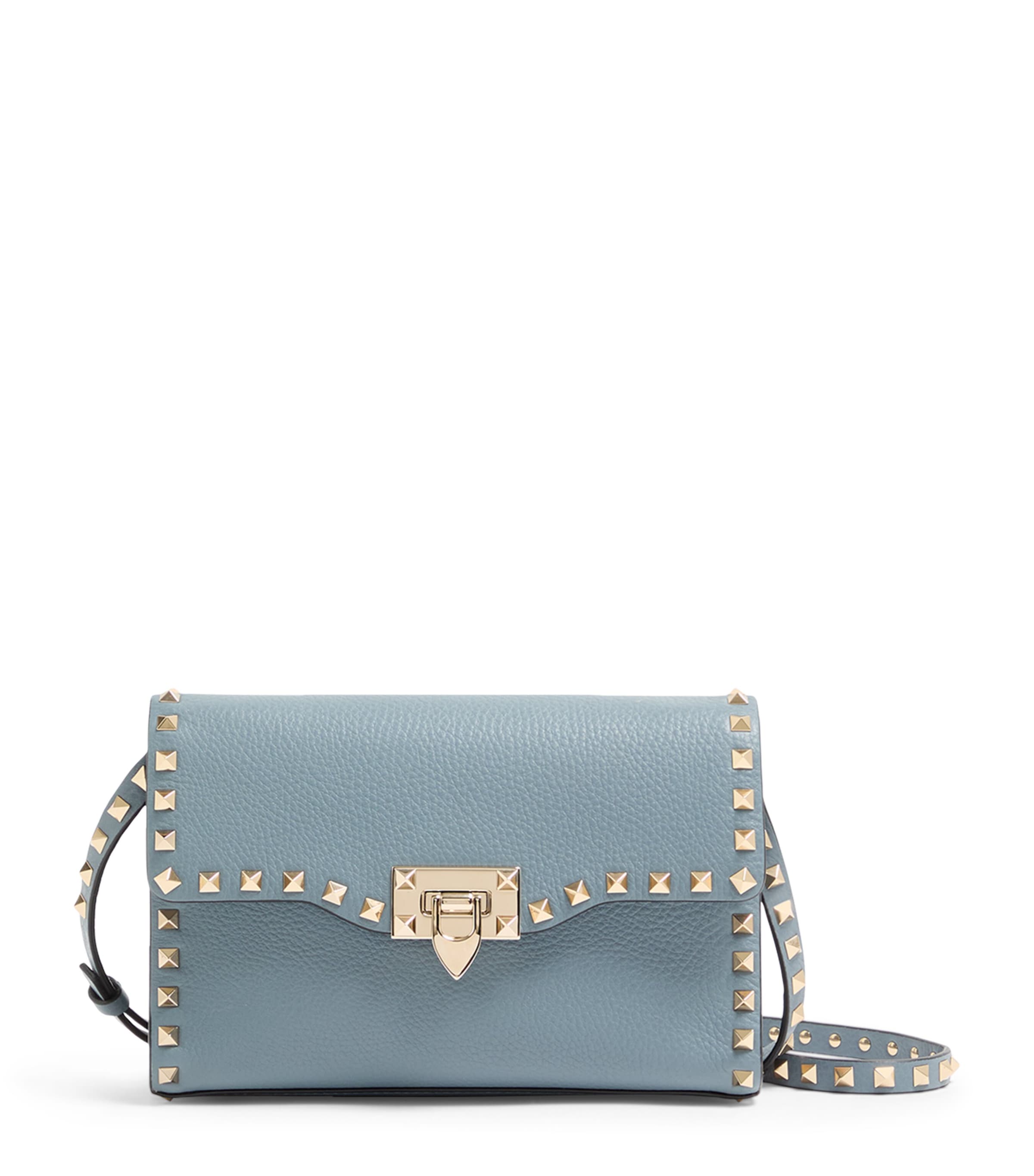 Small Leather Rockstud Shoulder Bag