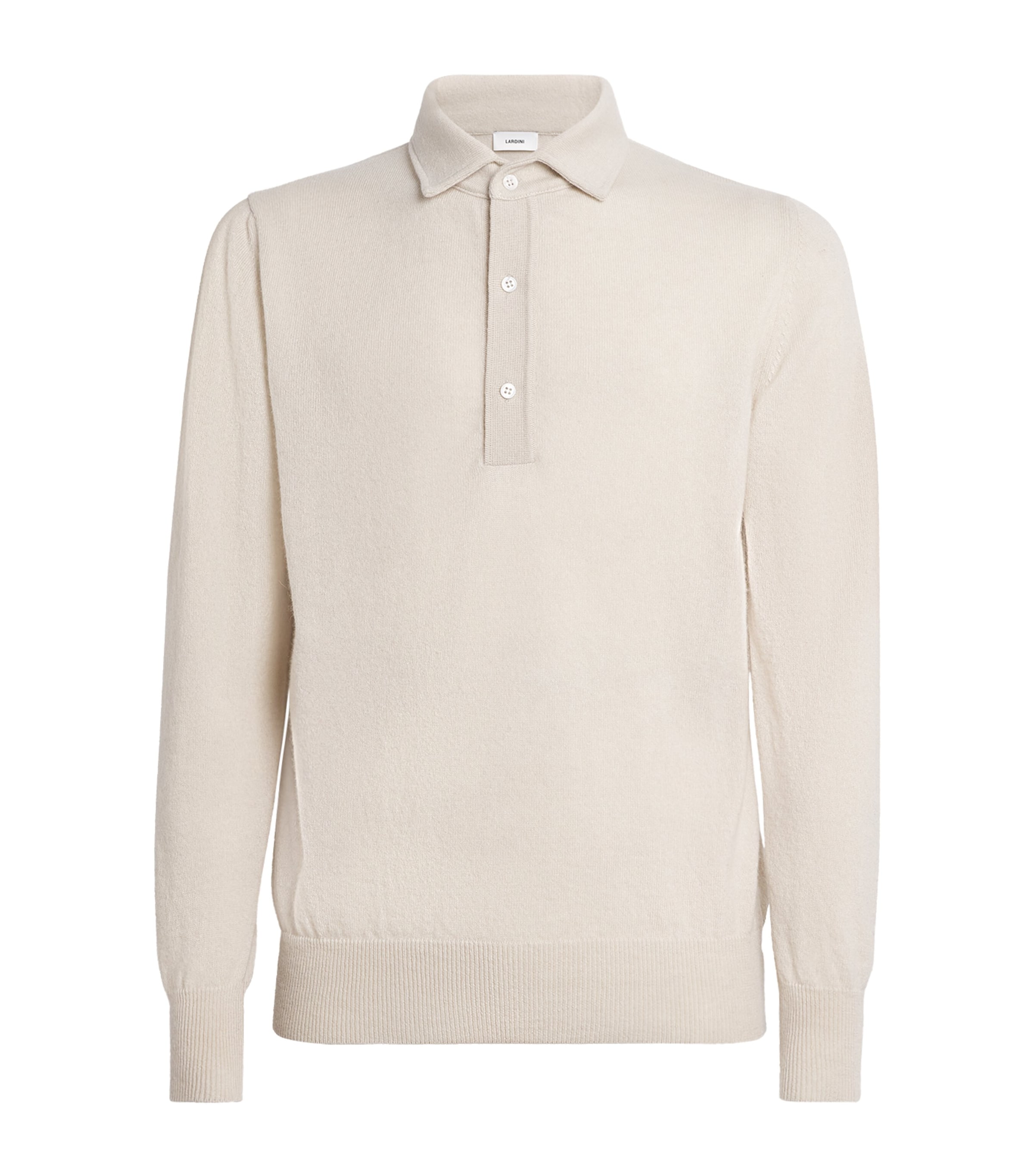 Cashmere Long-Sleeve Polo Shirt