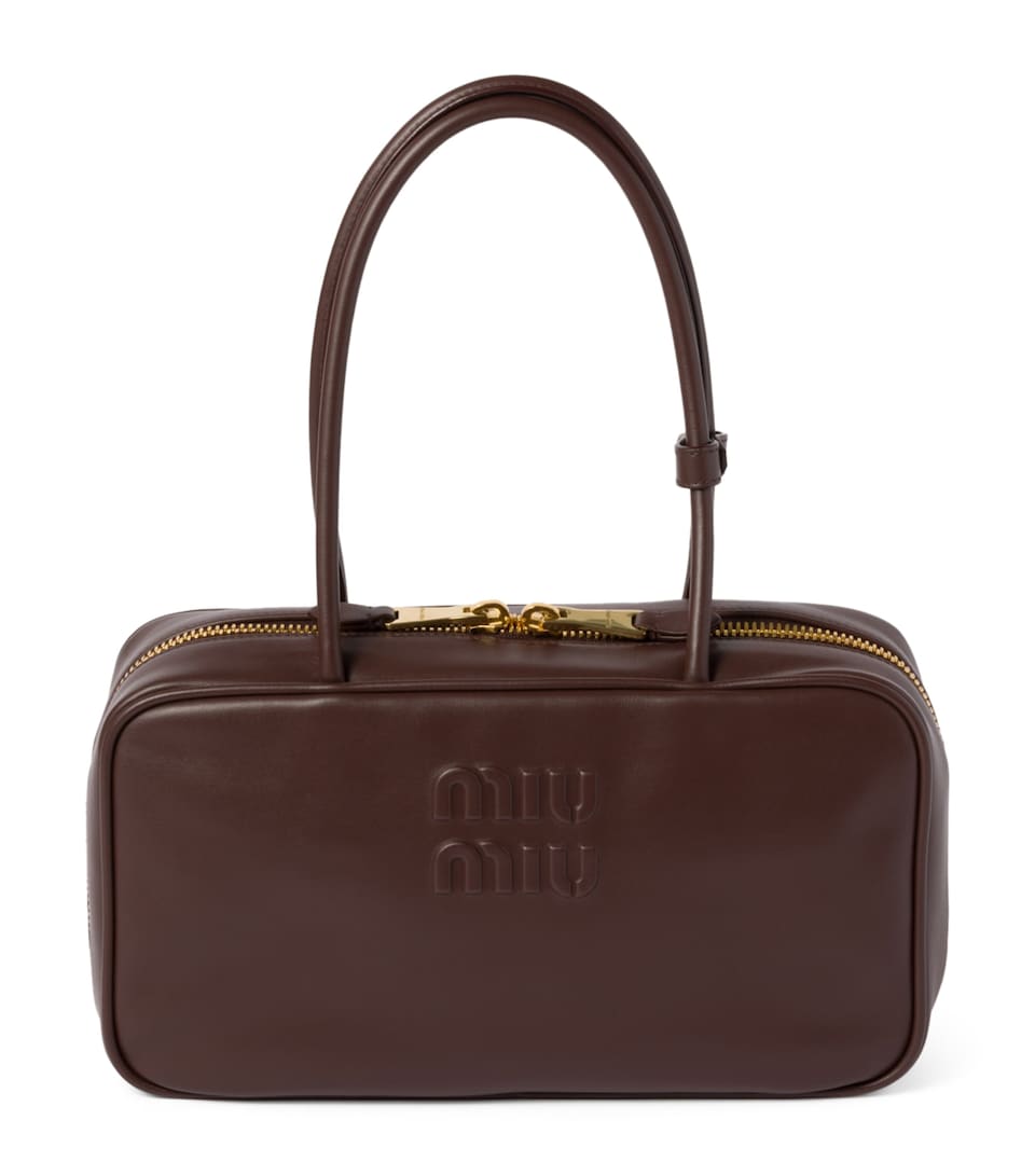 Leather Beau Top-Handle Bag