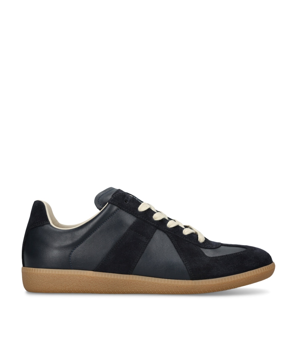 Leather-Suede Replica Sneakers