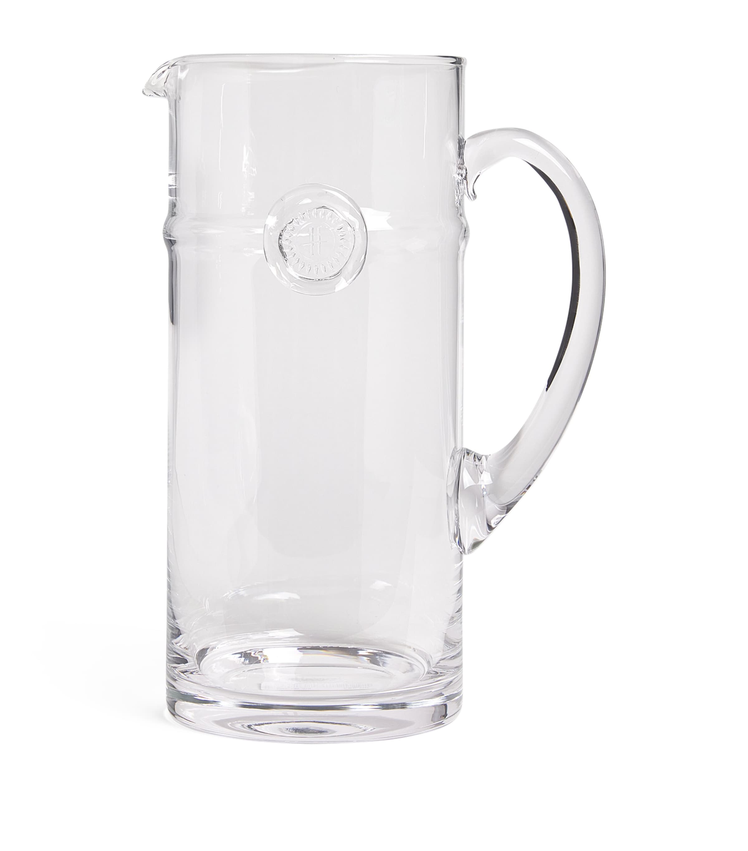 Glass Emblem Jug