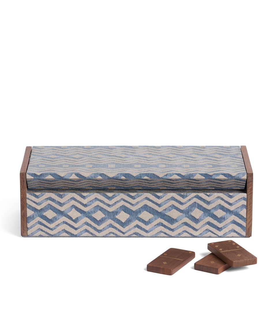 L'Objet Walnut Fortuny Dominoes Set
