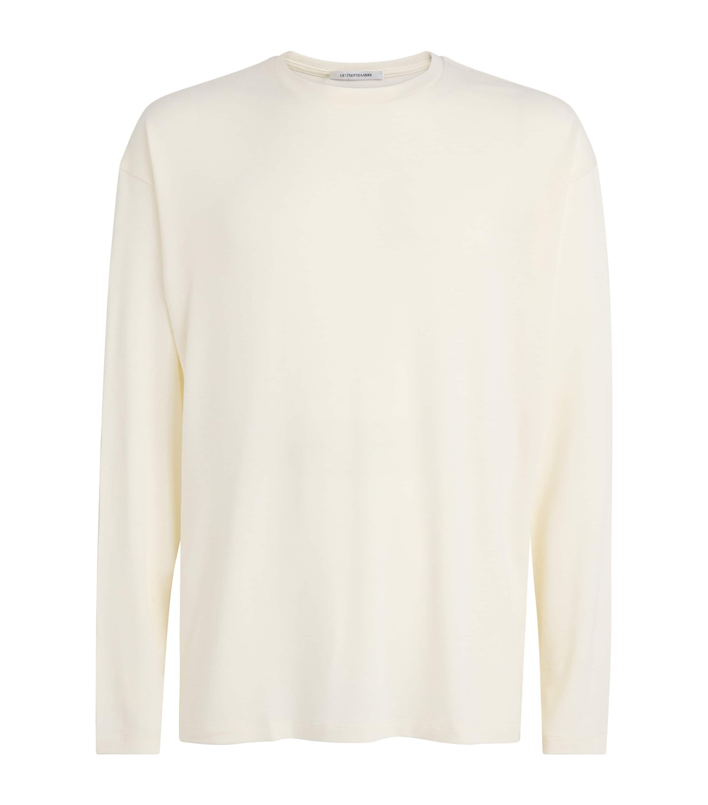 Le 17 Septembre Mens Long-Sleeve T-Shirt White