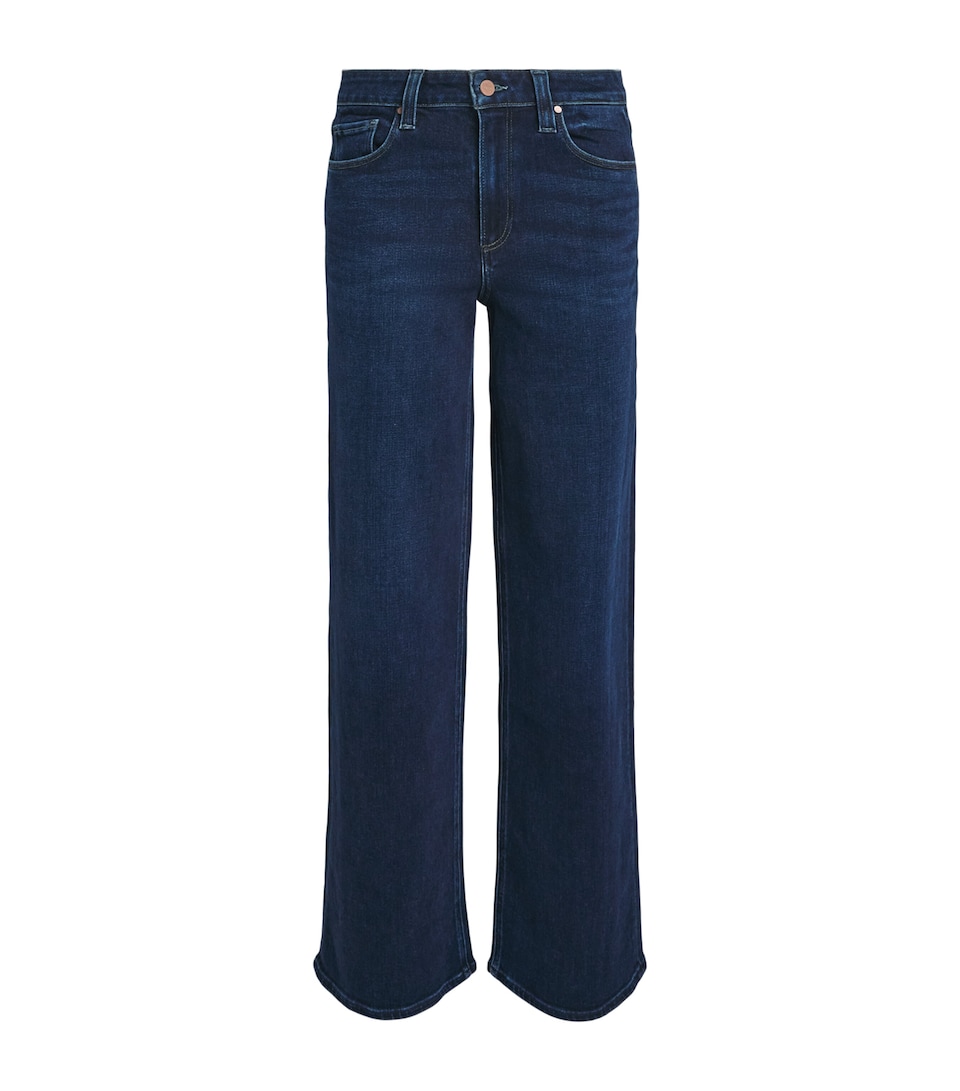 PAIGE Womens Tatum Wide-Leg Jeans Basilica