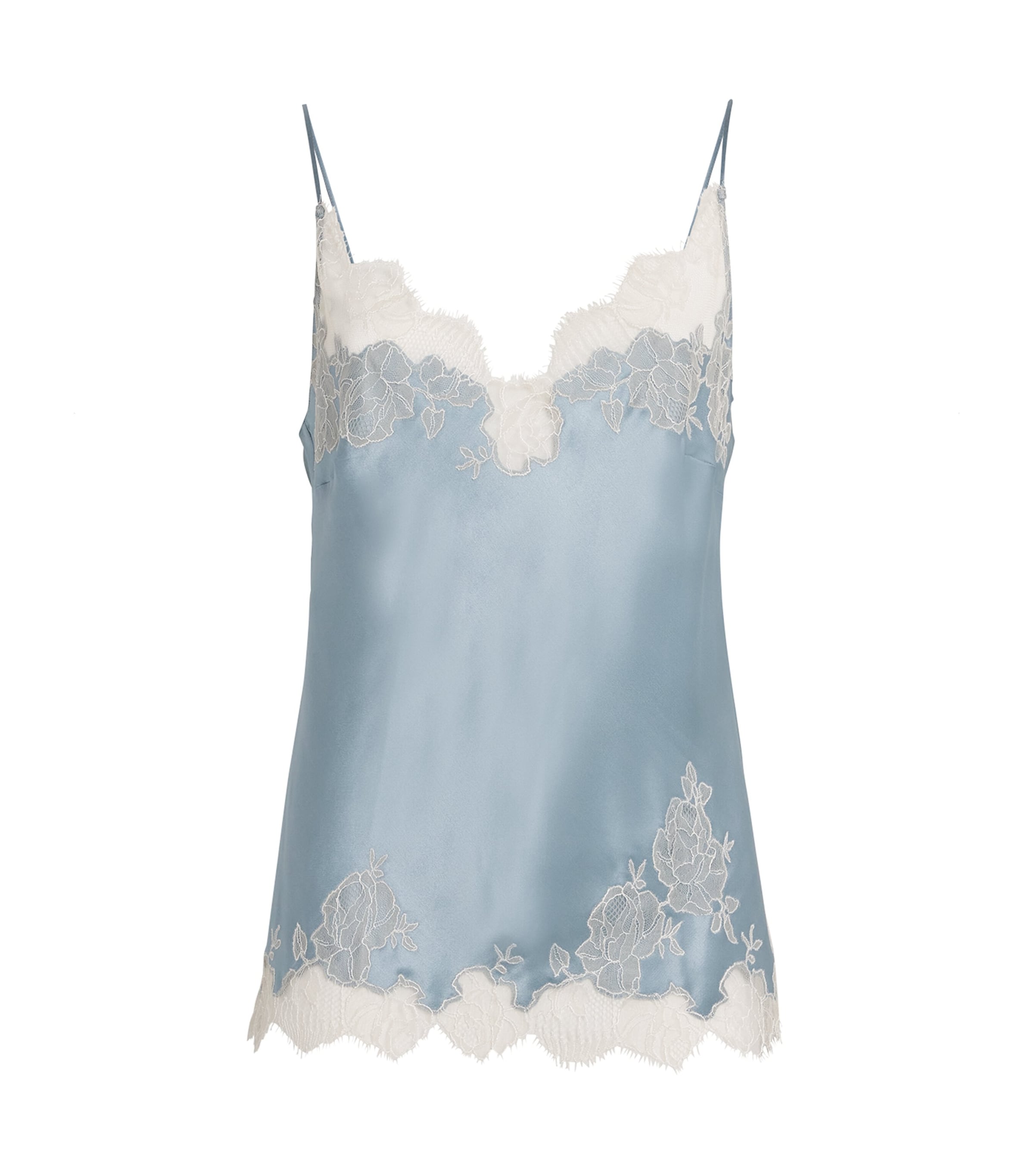 Silk Lace-Trim Cami