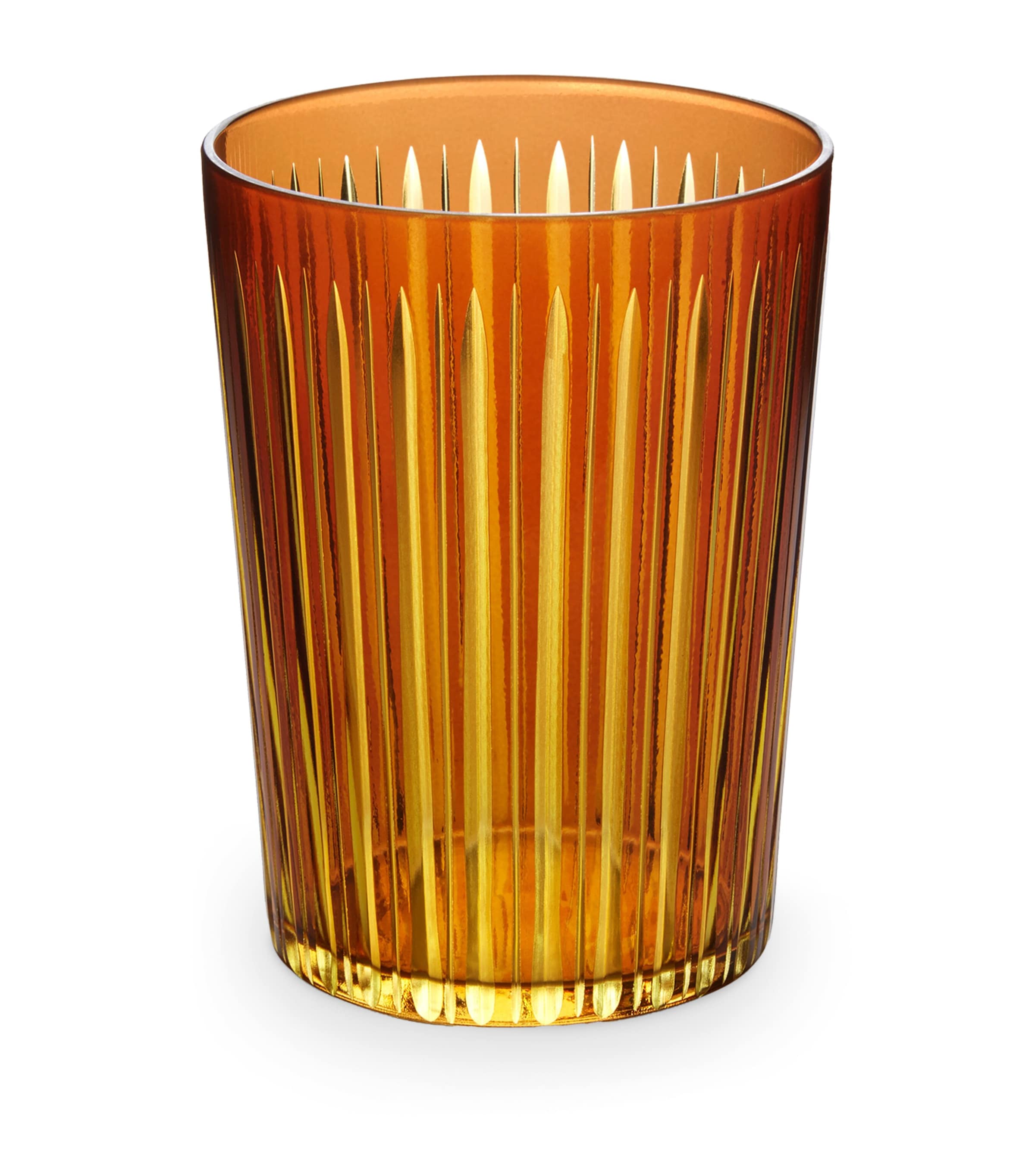 L'Objet Prism Highball Glasses (Set of 4) Amber