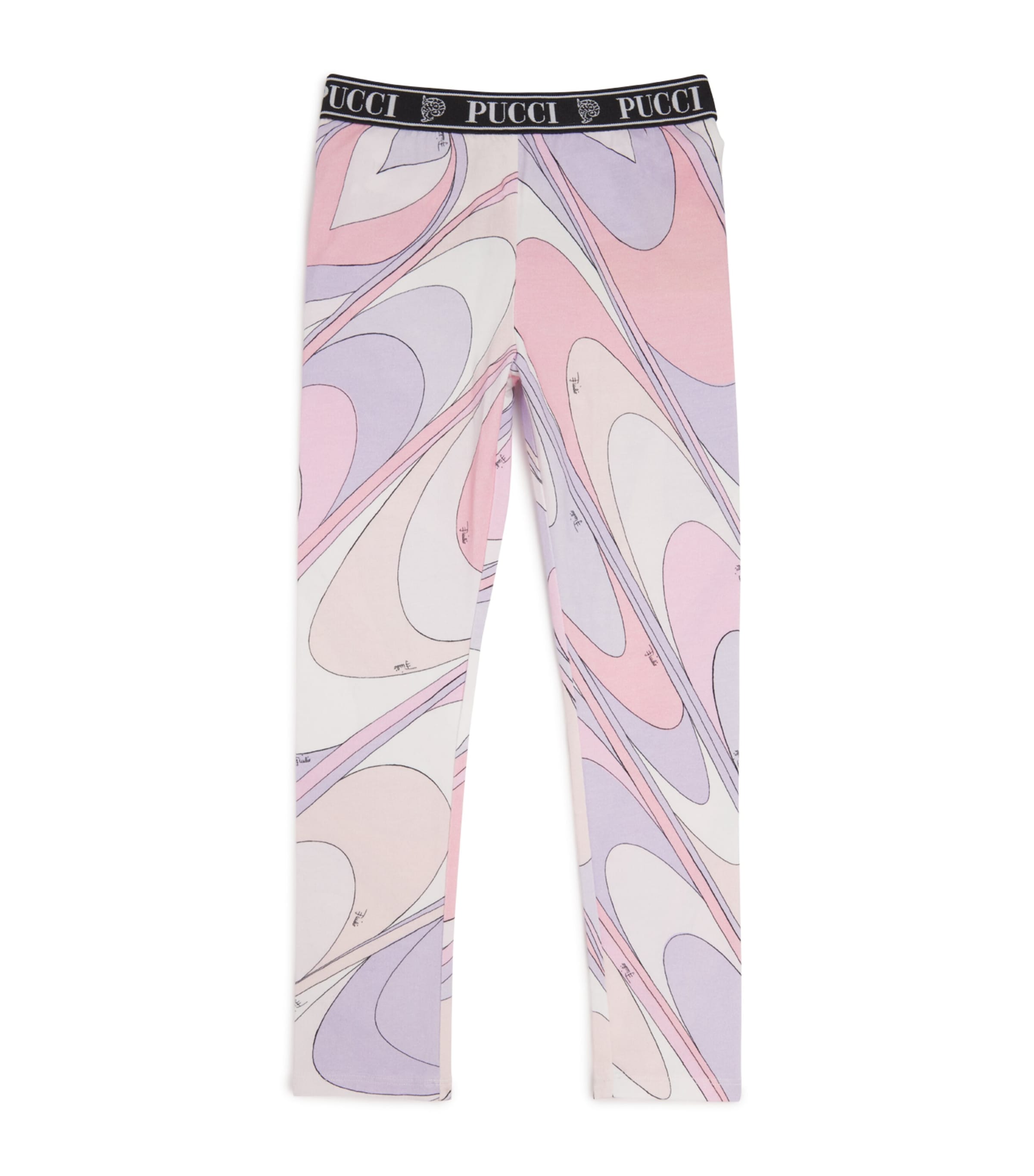 Cotton-Blend Swirl Leggings (4-14 Years)