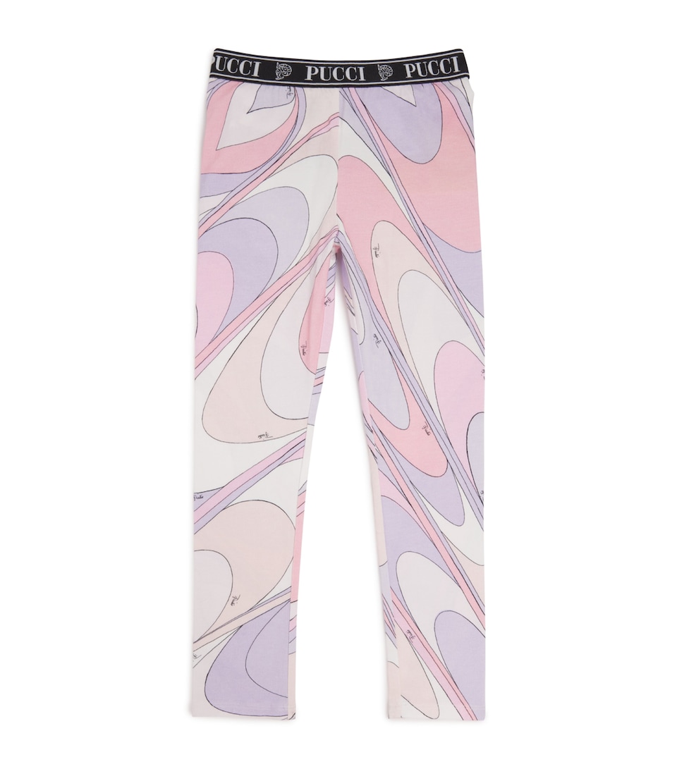 Cotton-Blend Swirl Leggings (4-14 Years)