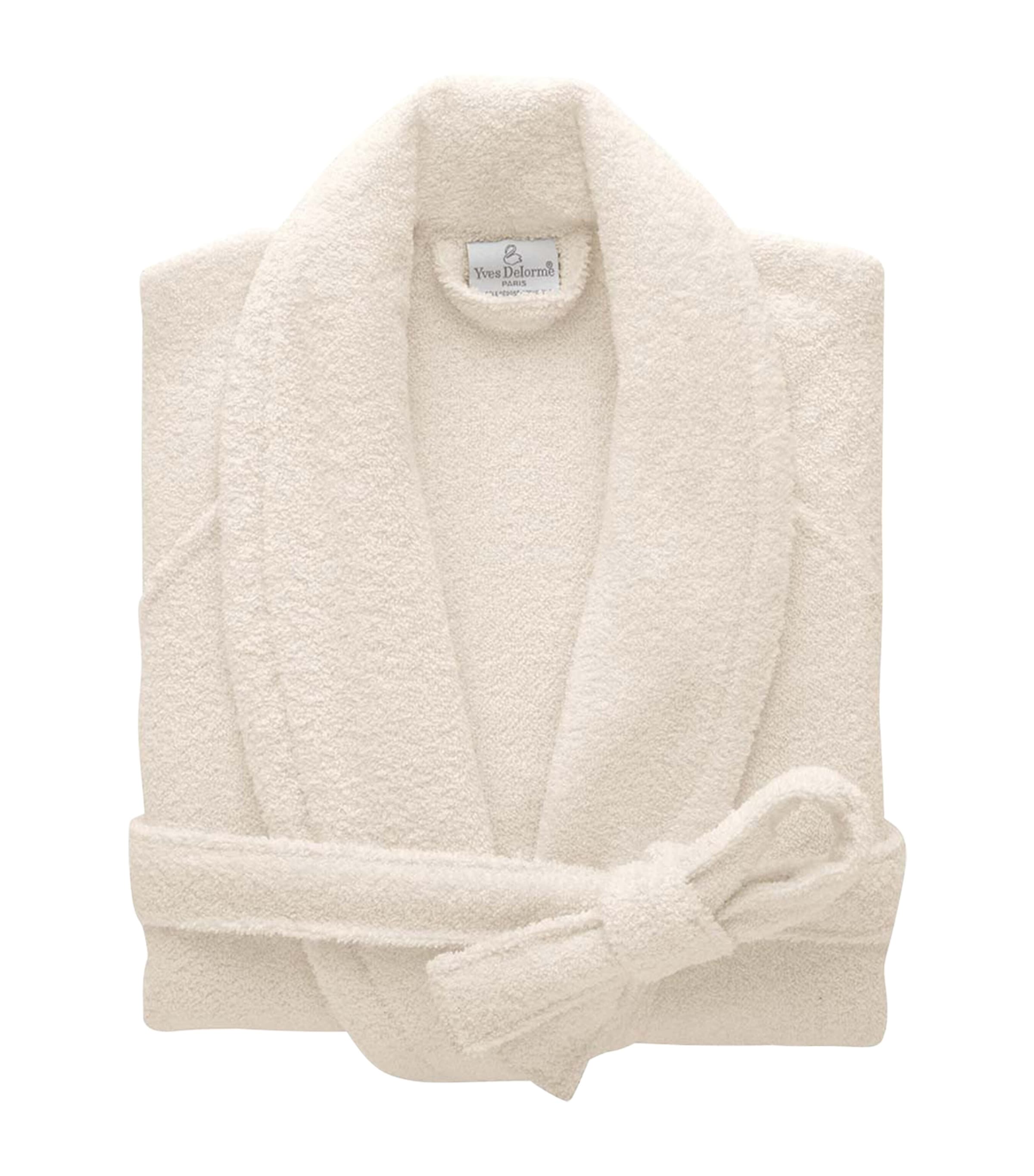 Yves Delorme Womens Étoile Bathrobe (Large)
