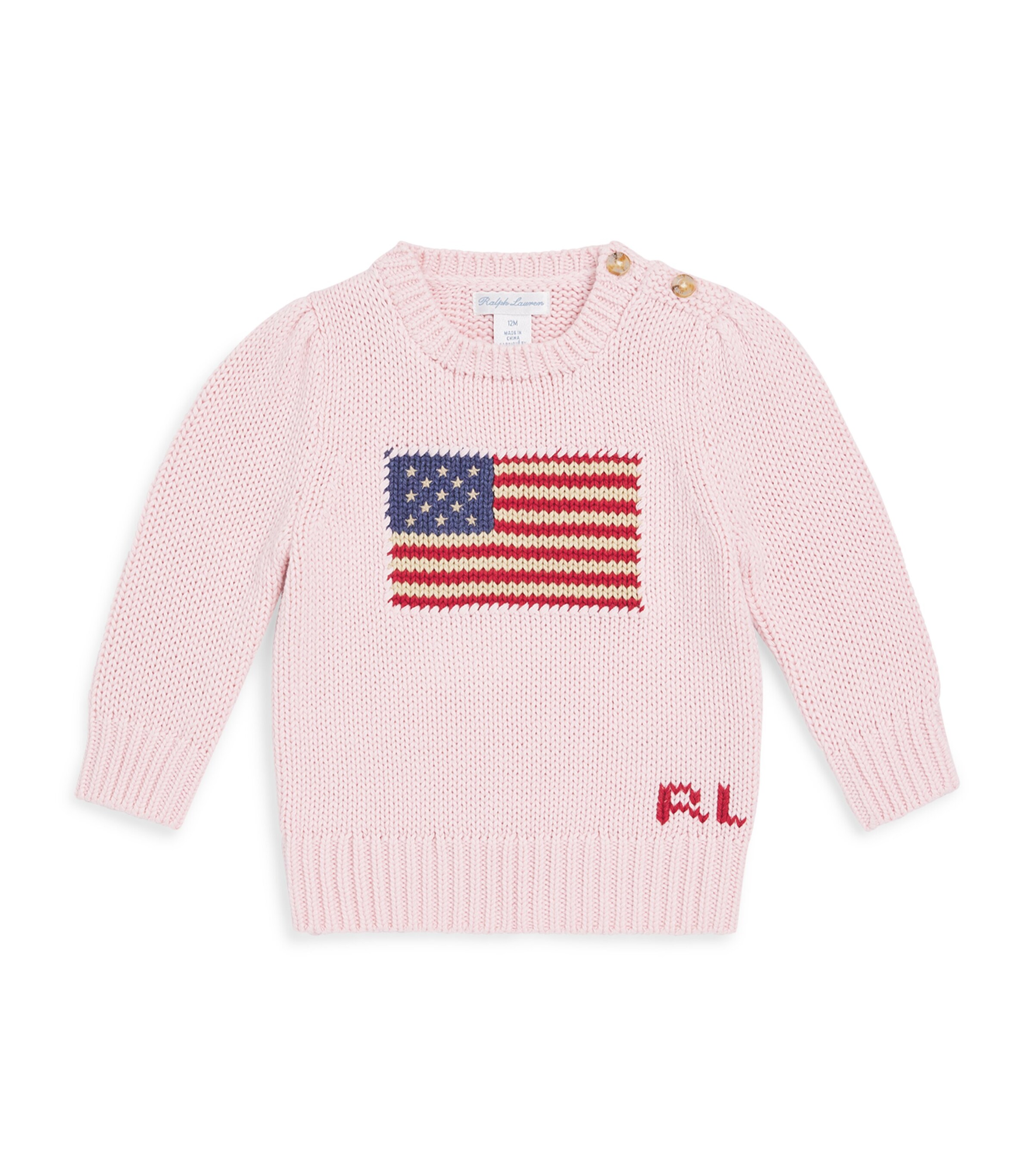 Cotton American Flag Sweater (3-12 Months)