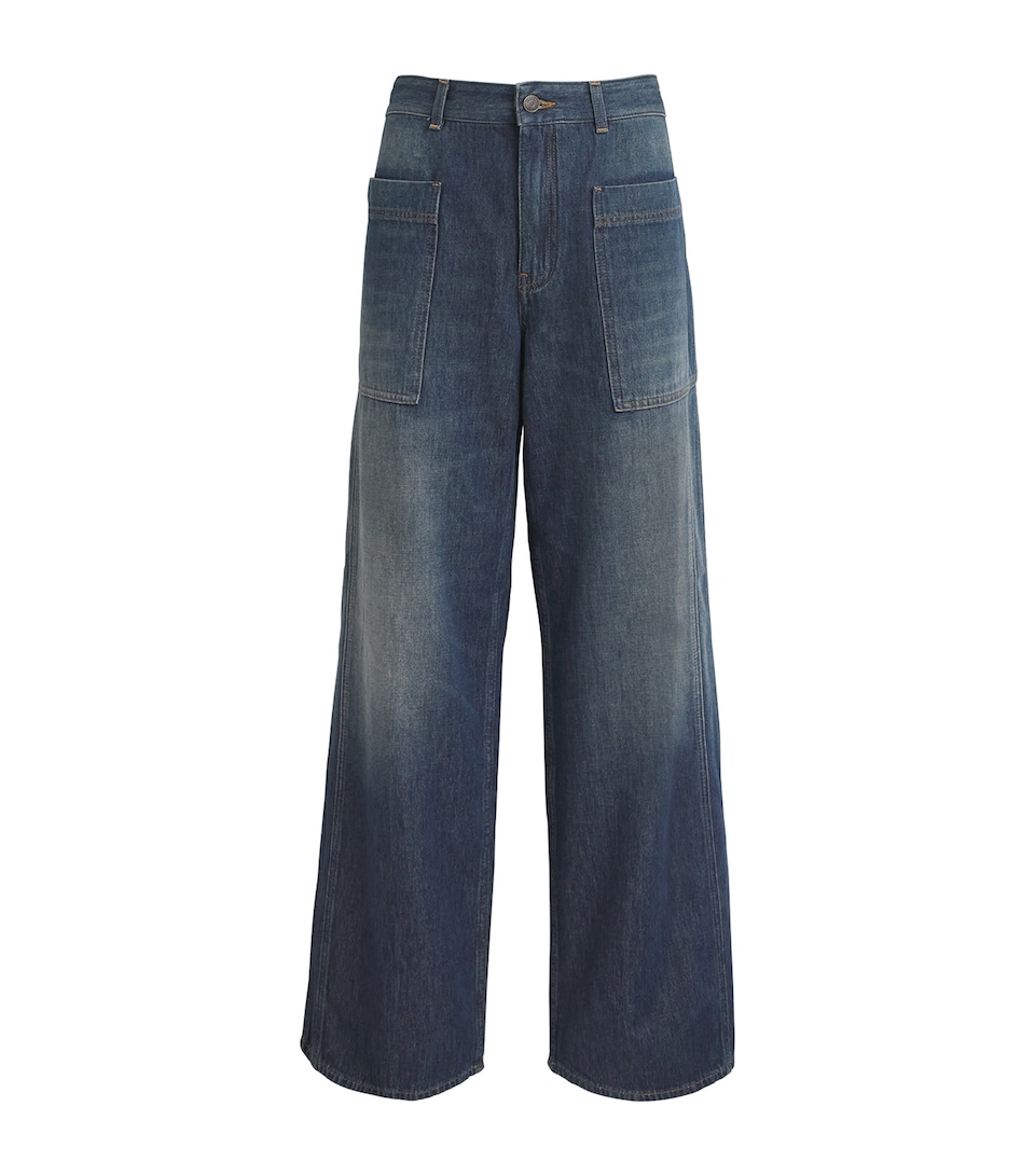 Patch Pocket Relaxed Jeans
