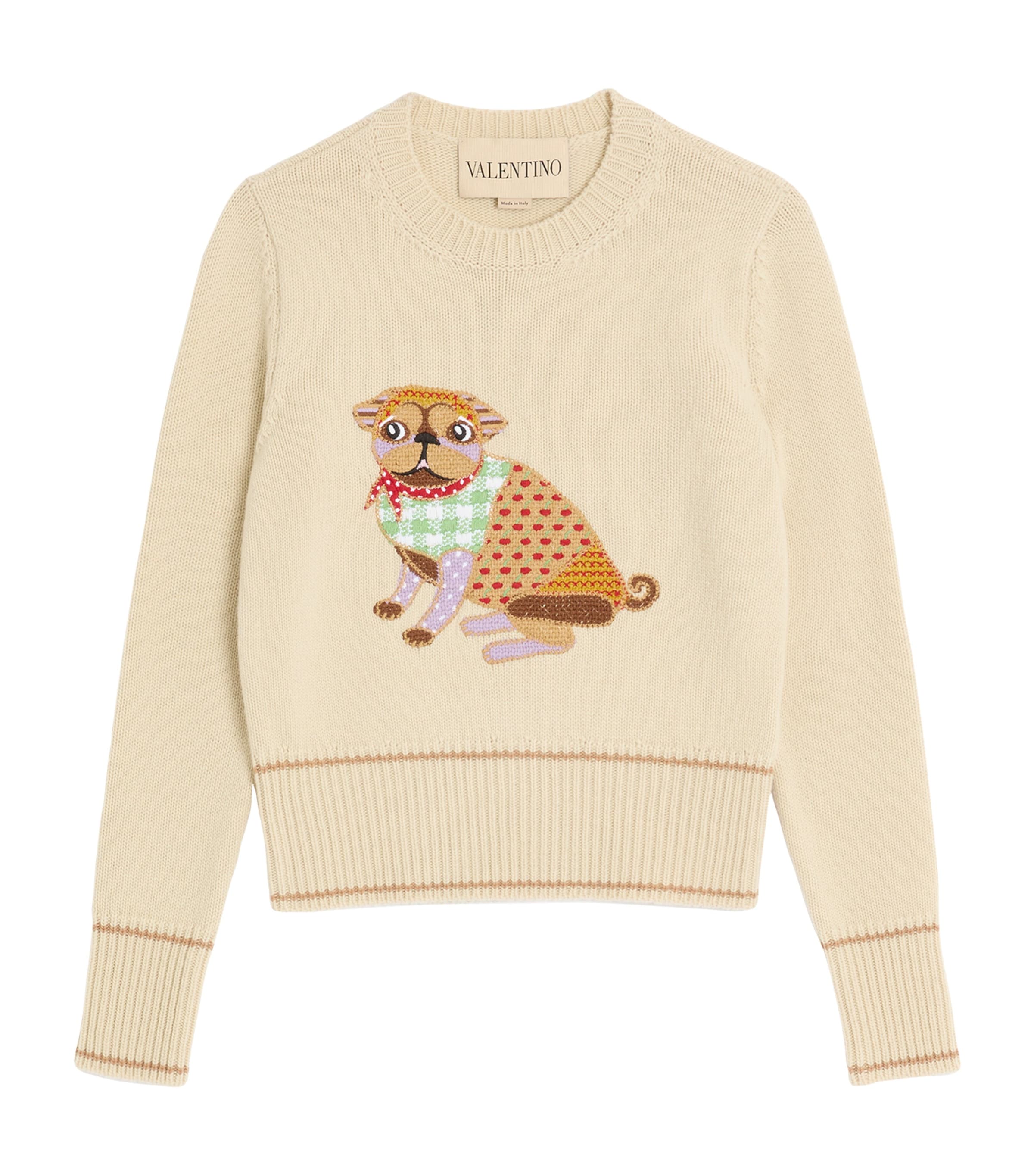 Virgin Wool Embroidered Sweater