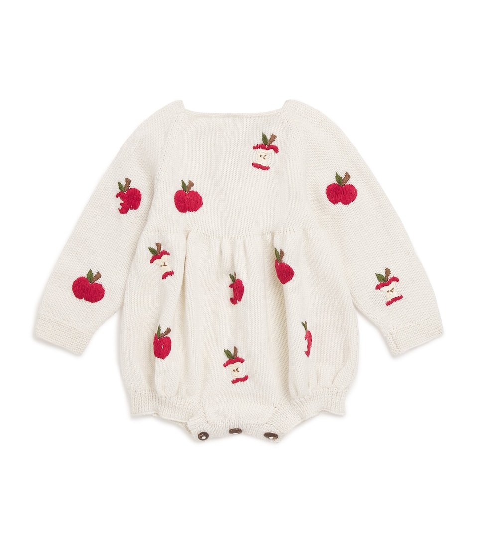 Merino Wool Apple Bodysuit (0-36 Months)