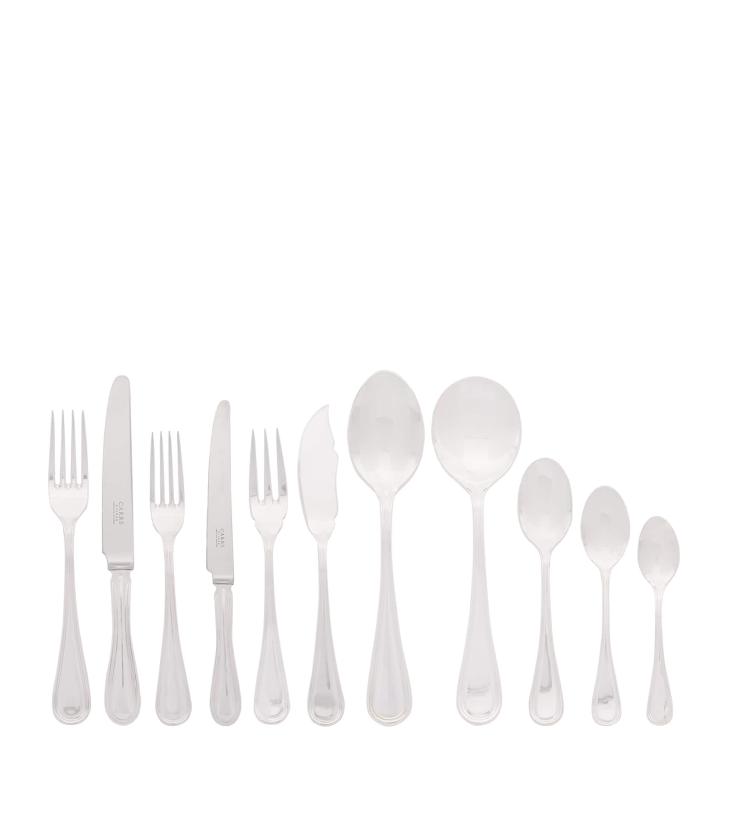 English Thread Silver-Plated 88-Piece Set