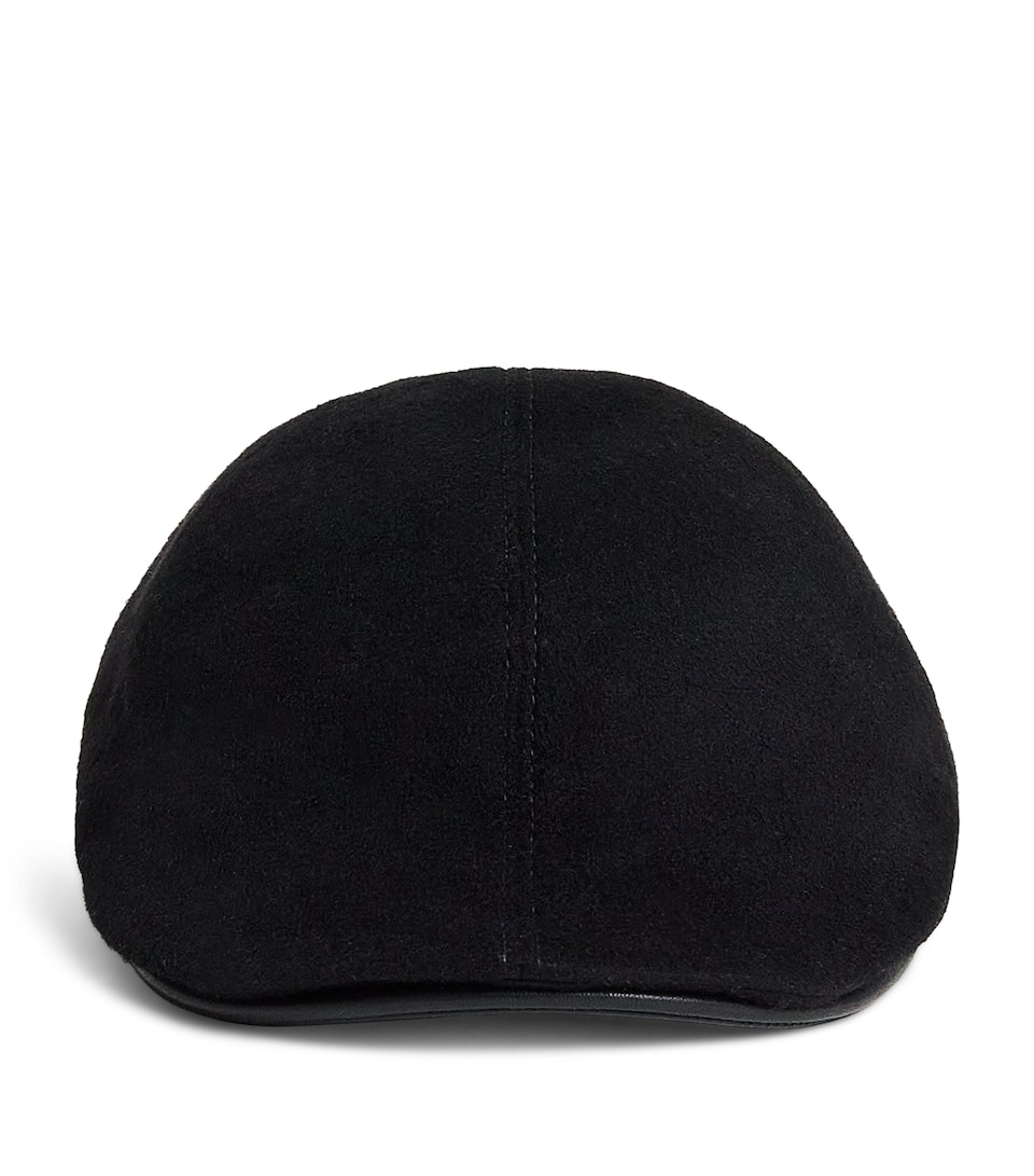 Giorgio Armani Wool-Blend Flat Cap