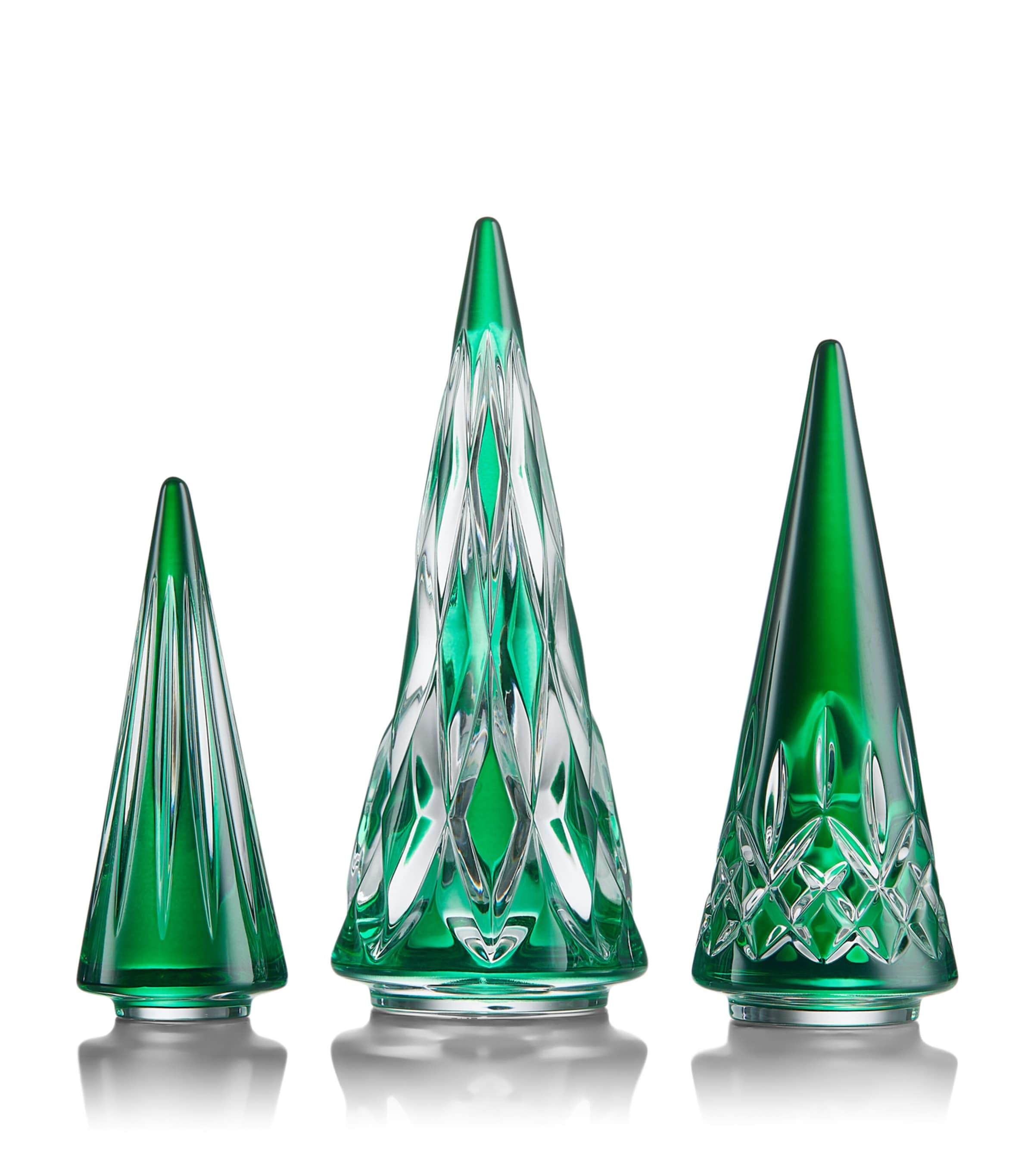 Waterford Crystal Standing Tree Ornaments (Set of 3) Clear