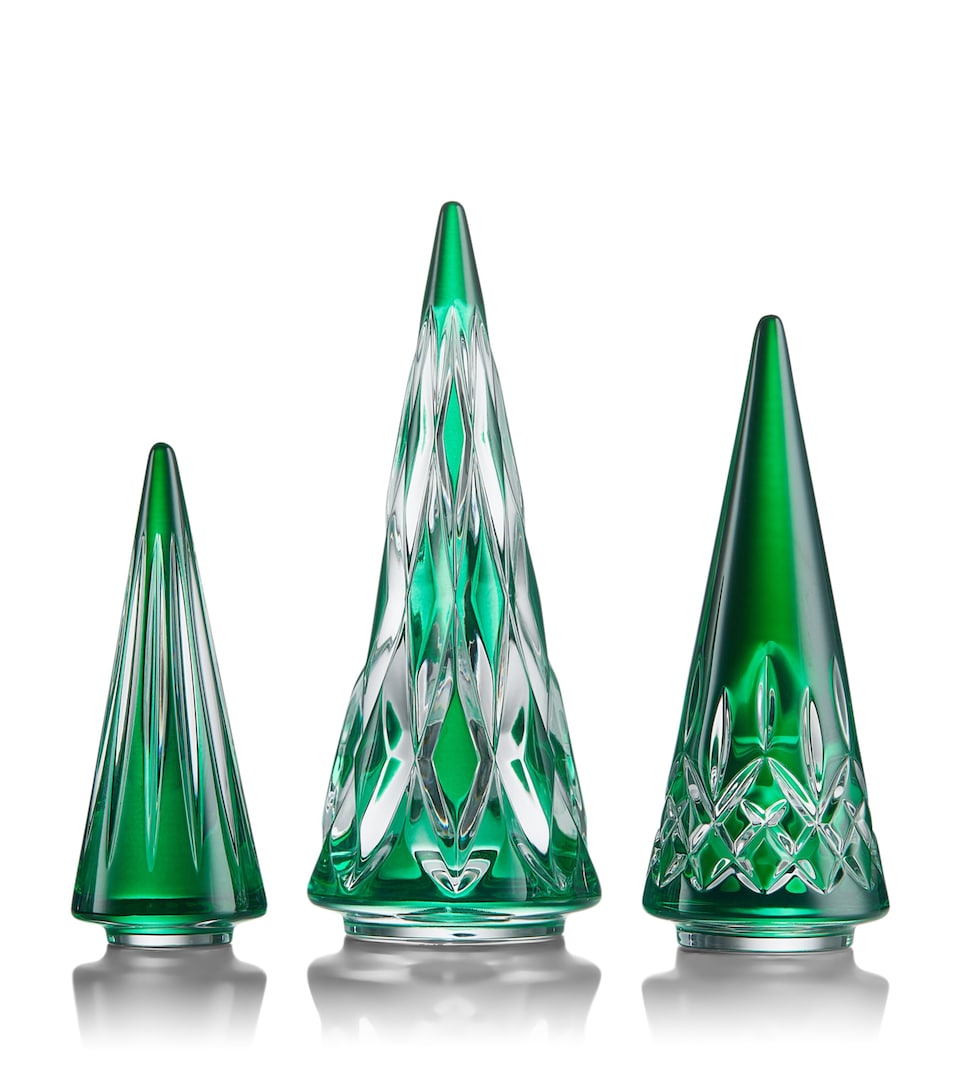 Waterford Crystal Standing Tree Ornaments (Set of 3) Clear