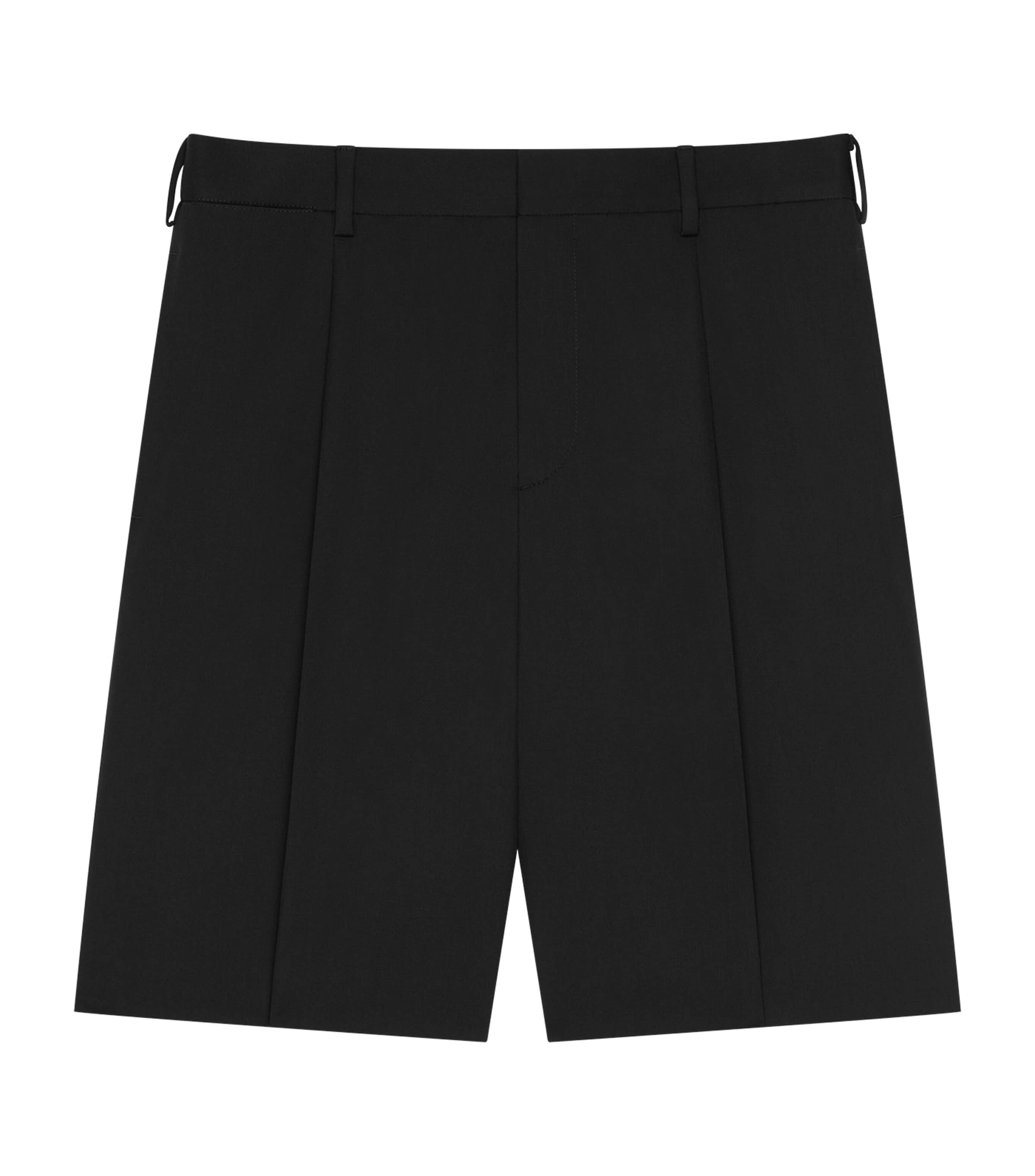 Wool Pleated Bermuda Shorts