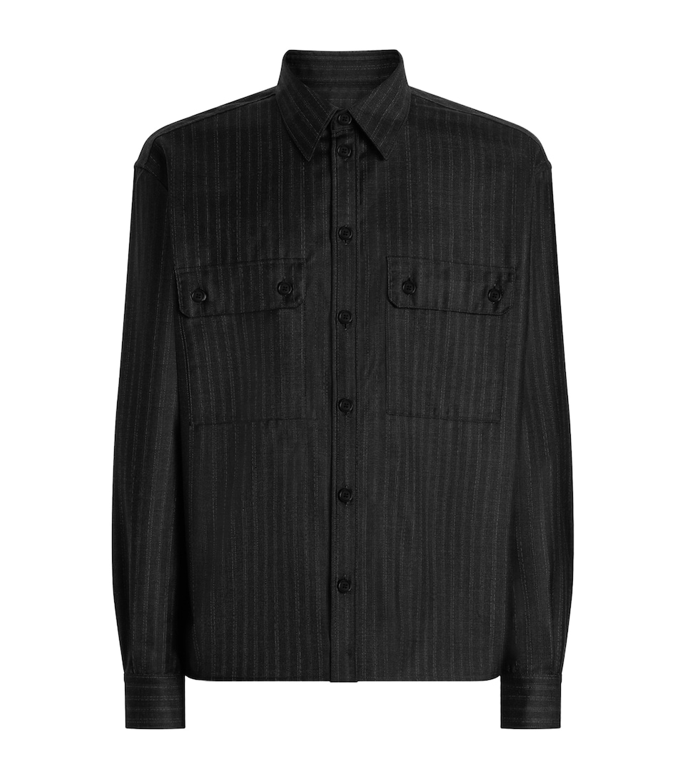 Virgin Wool-Blend Shirt