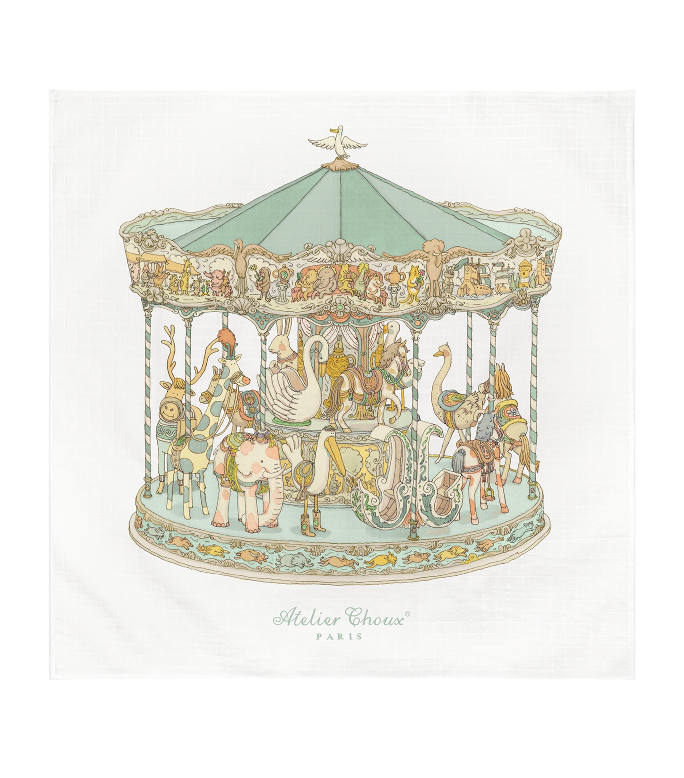 Atelier Choux Cotton Carrousel Swaddle