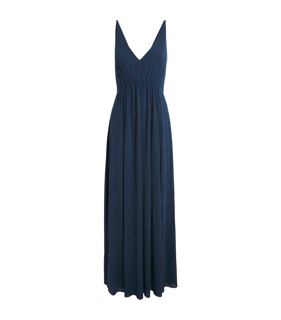 Stretch-Jersey Sleeveless Midi Dress