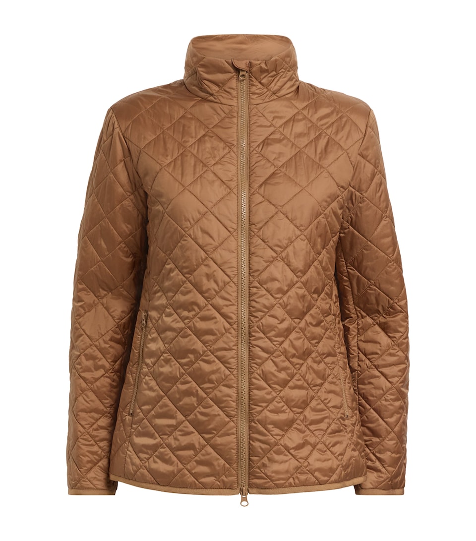 MM Womens Water-Resistant Quilted Jacket Hazelnut