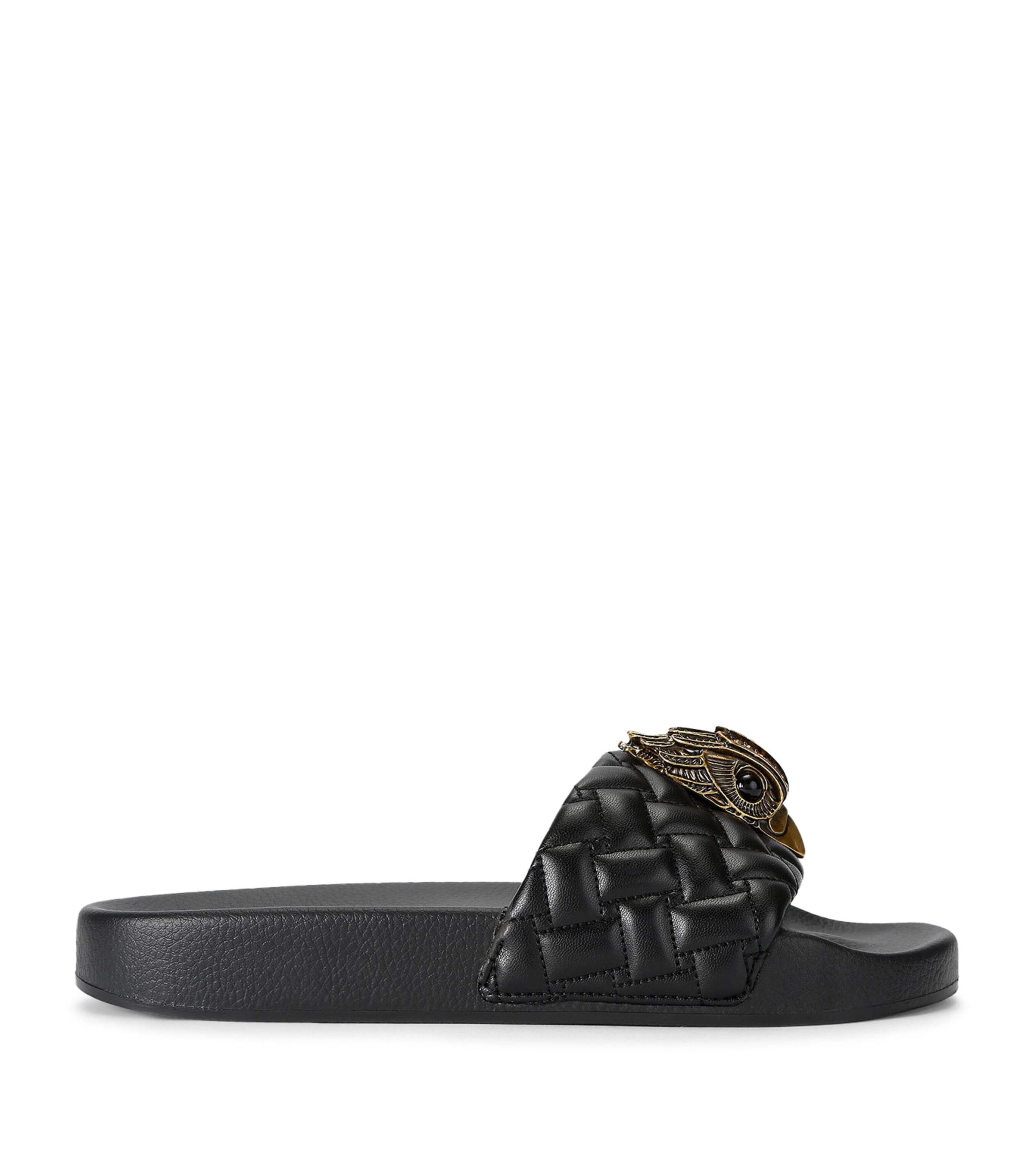 Kurt Geiger London Meena Large Eagle Slides Black