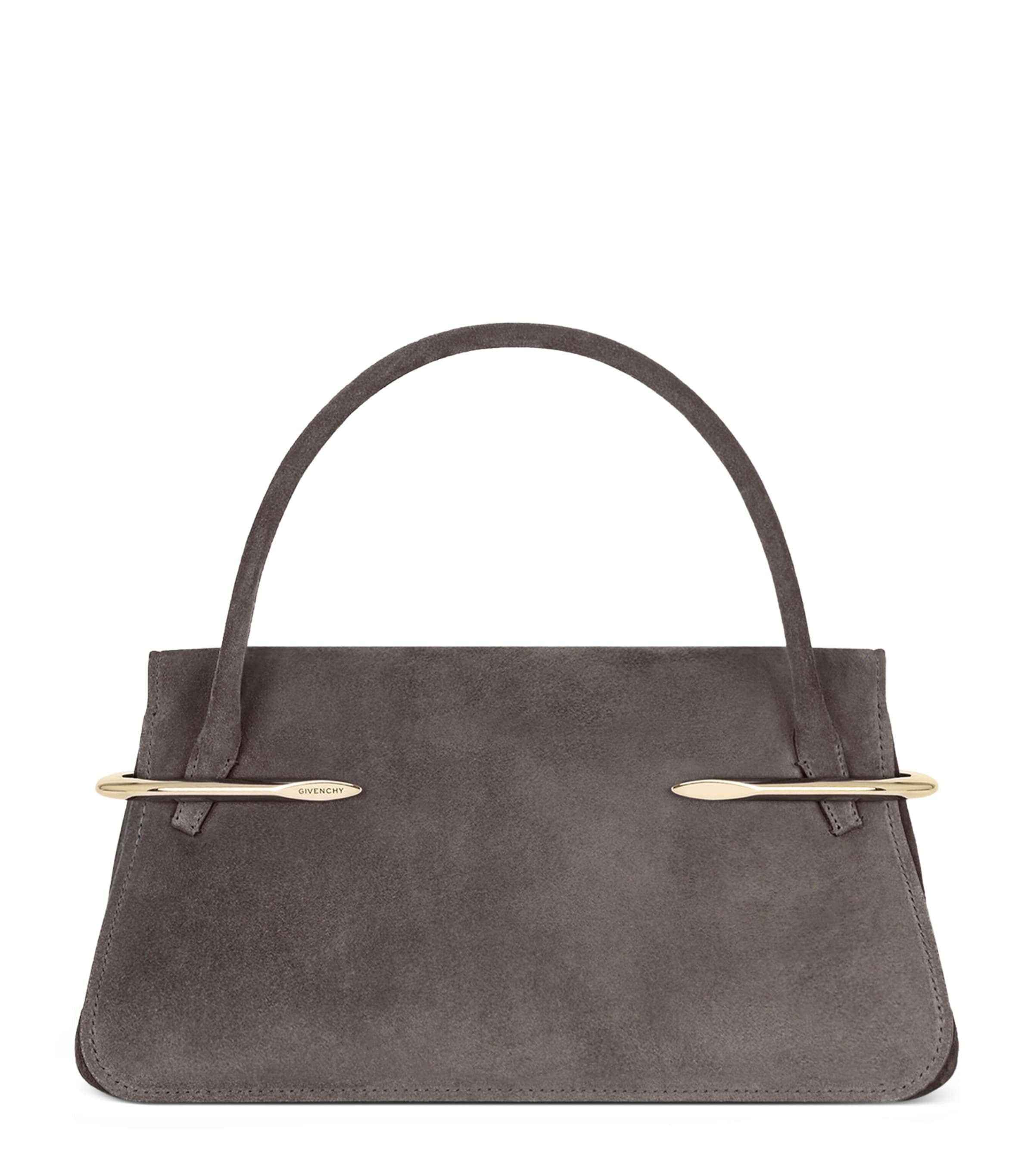 Givenchy Medium Suede Pinch Top-Handle Bag