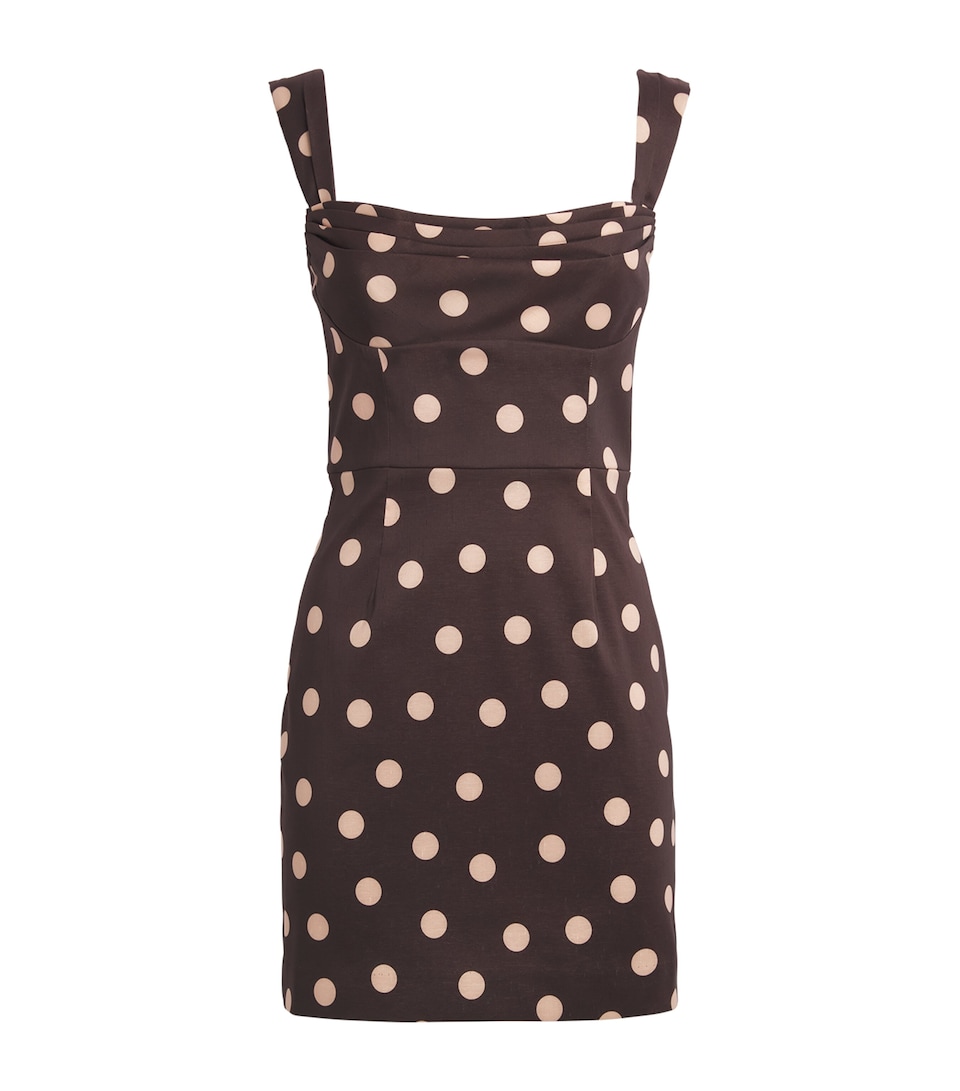 Rebecca Vallance Womens Polka Dot Vivianne Mini Dress Polka Dot