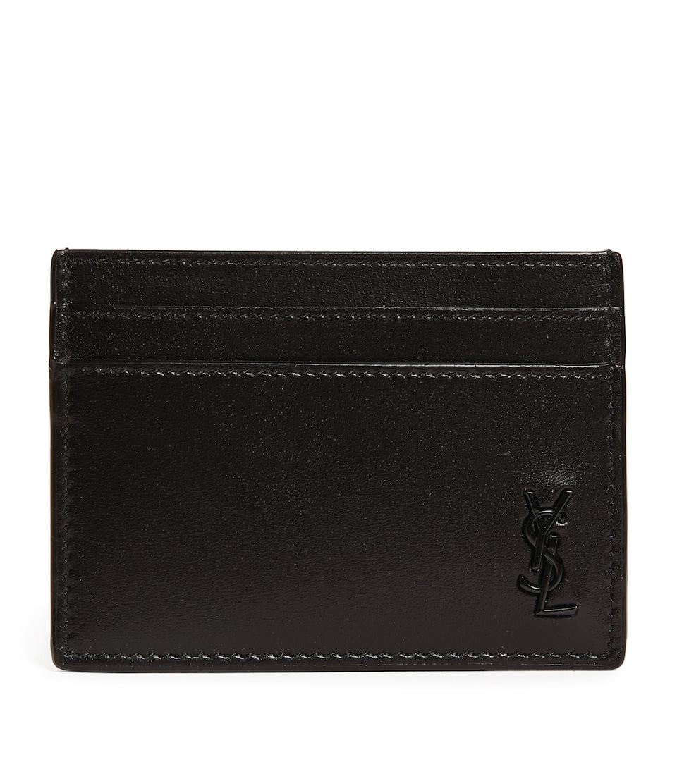 Leather Monogram Card Holder