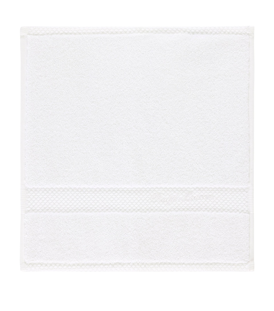 Ralph Lauren Home Cotton Dulaney Facecloth (30cm x 30cm) White