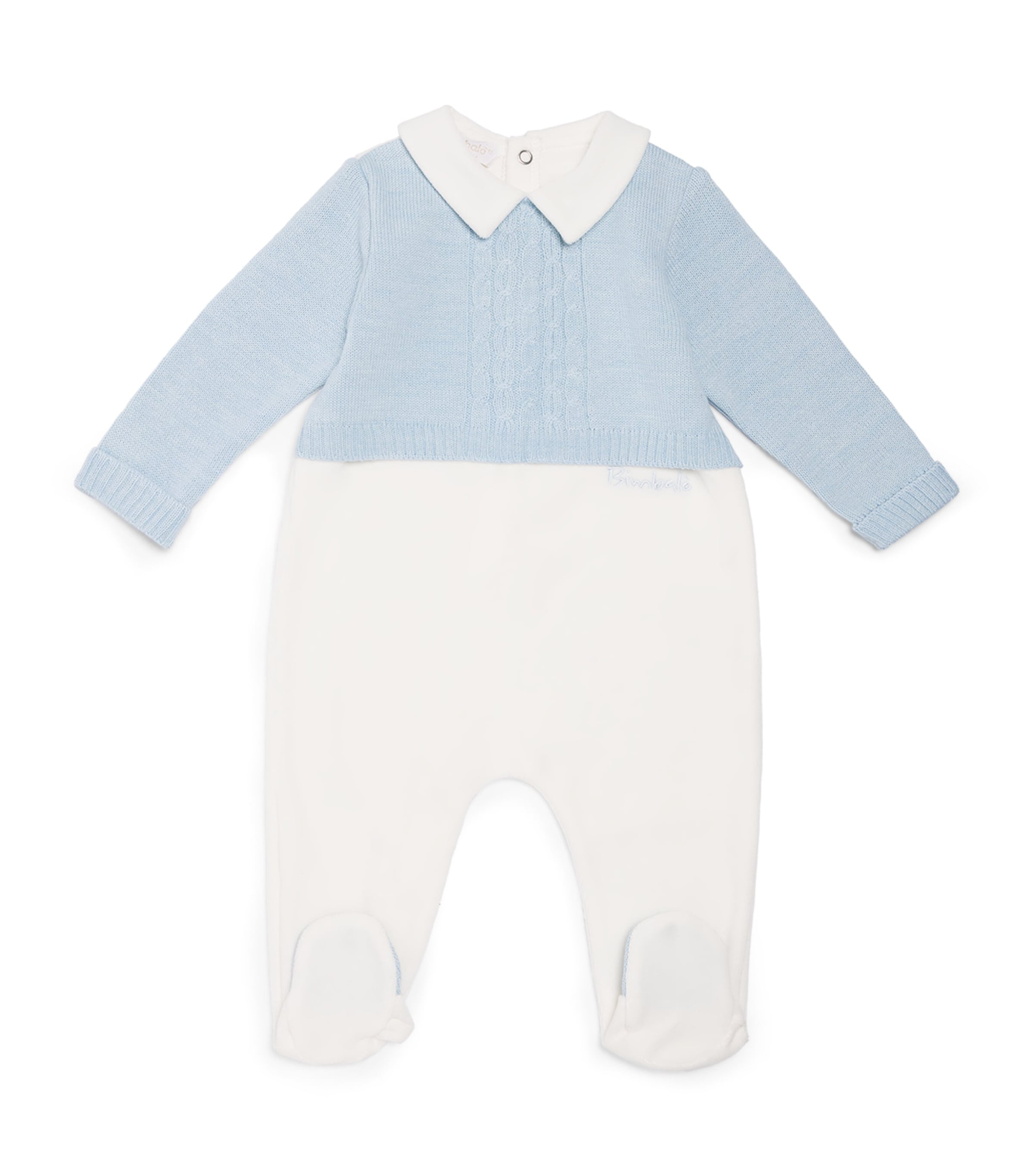 Bimbalo Knitted All-In-One (1-24 Months) Pale Blue