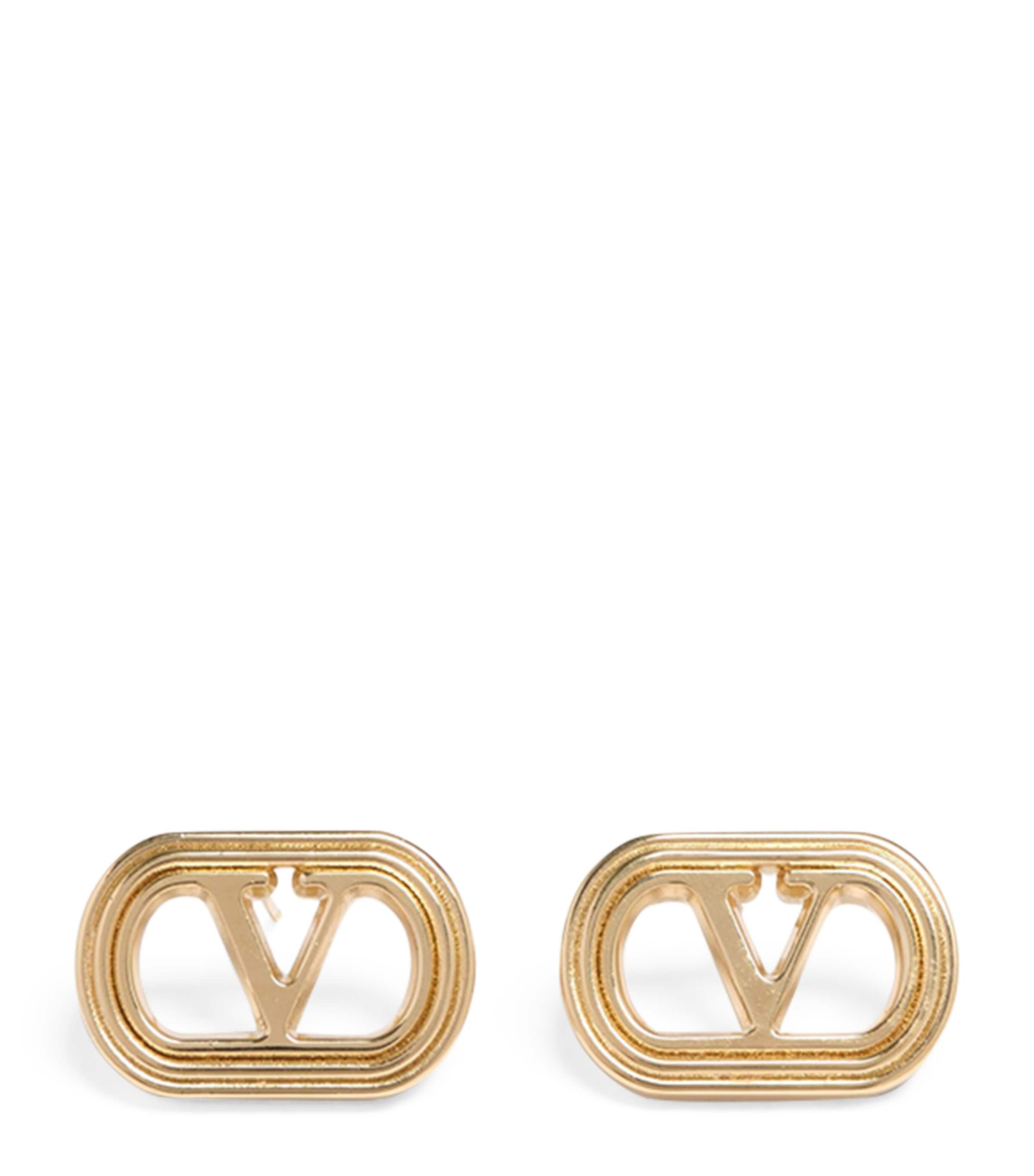 Ovalette VLogo Stud Earrings