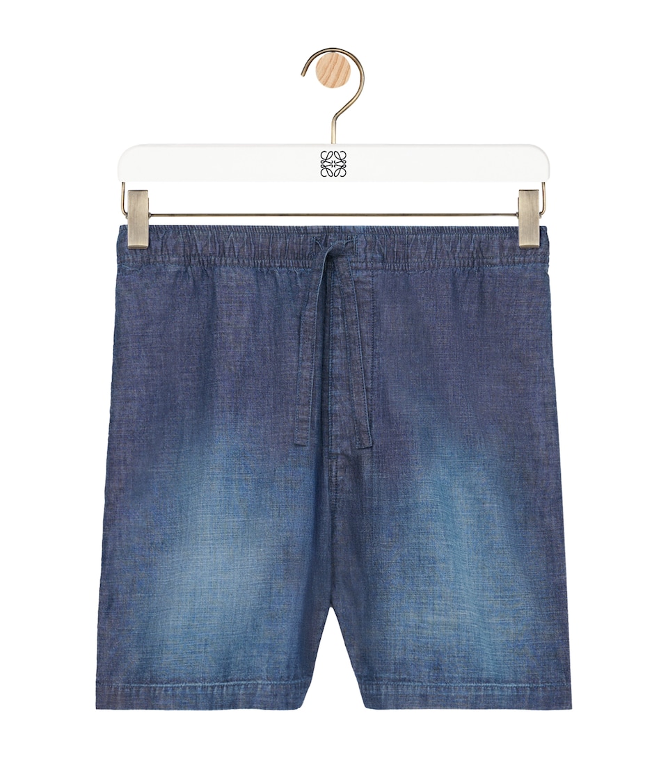 Cotton Chambray Shorts