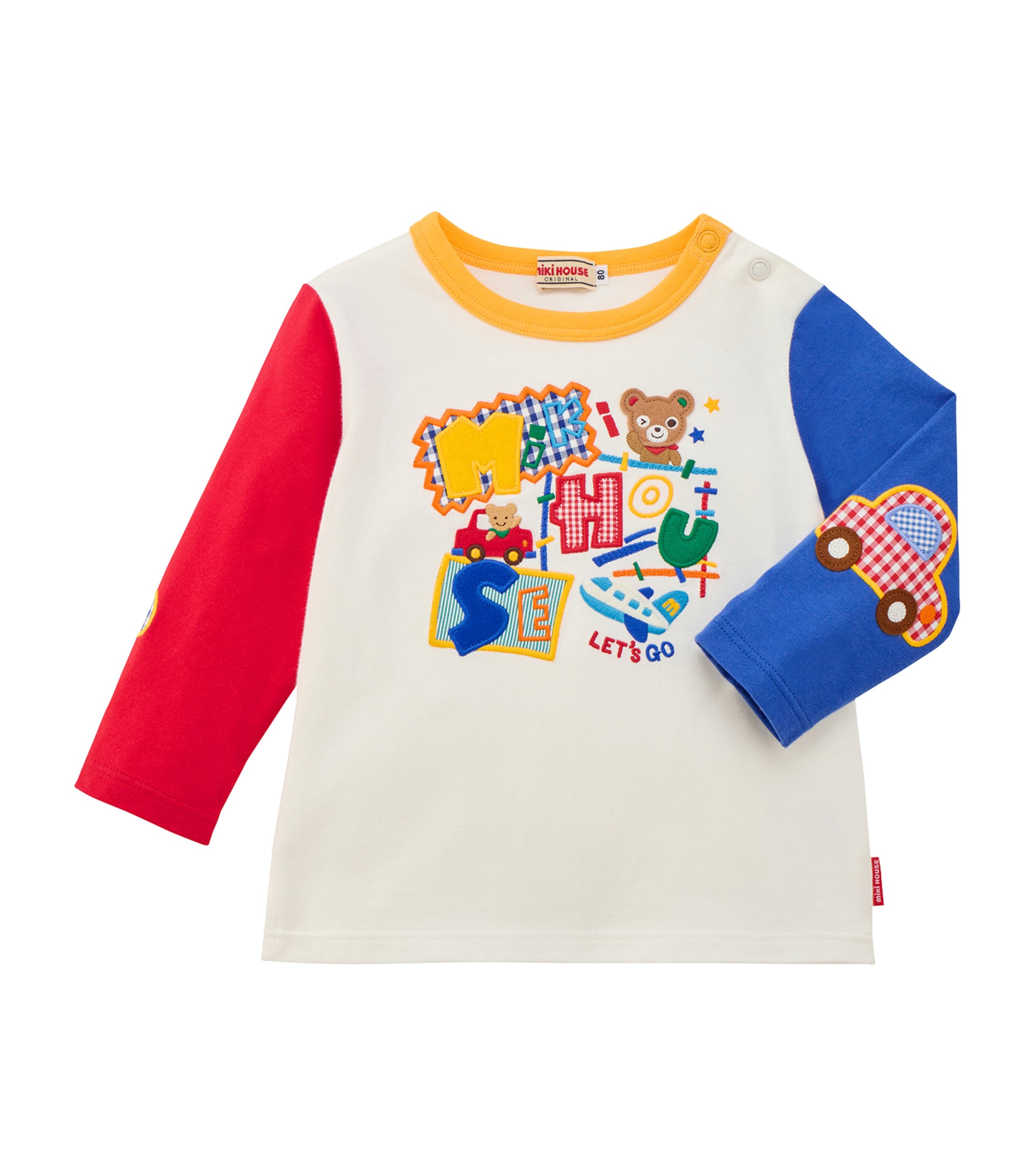 Miki House Cotton Appliqué T-Shirt (12 Months-5 Years)