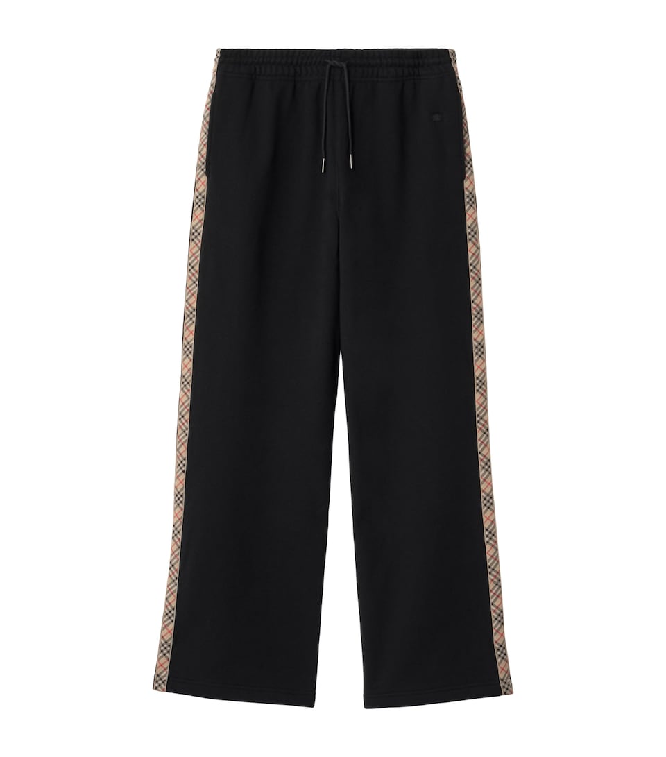 Jersey Check-Trim Sweatpants