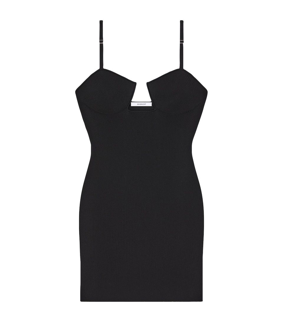 Givenchy Womens Bustier Mini Dress Black