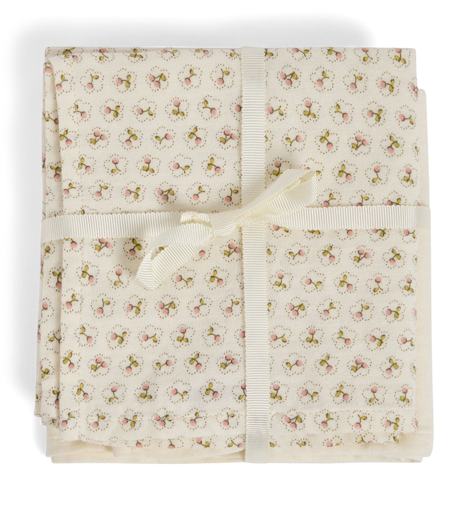Bonpoint Cotton Doudou Swaddling Cloths (Set of 2) Imp Rose Fane