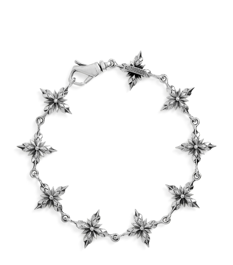 Sterling Silver Crest Bracelet