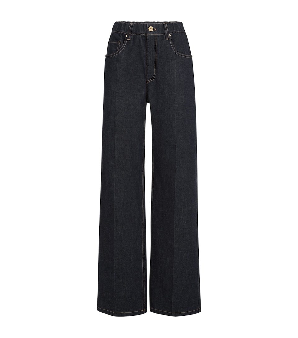 Brunello Cucinelli Womens No-Fade Loose Jeans