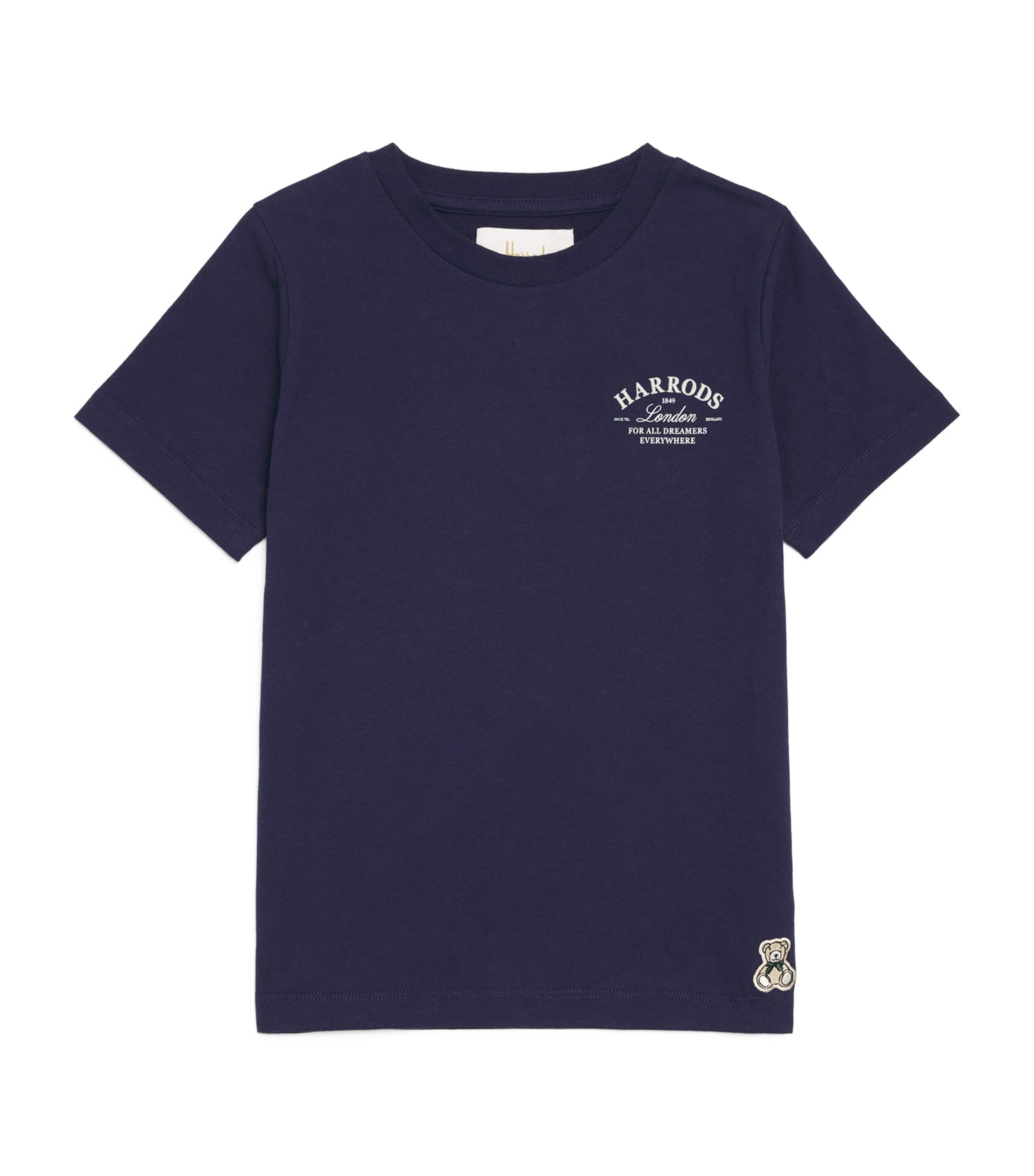 Harrods Cotton Logo T-Shirt (2-8 Years) Navy