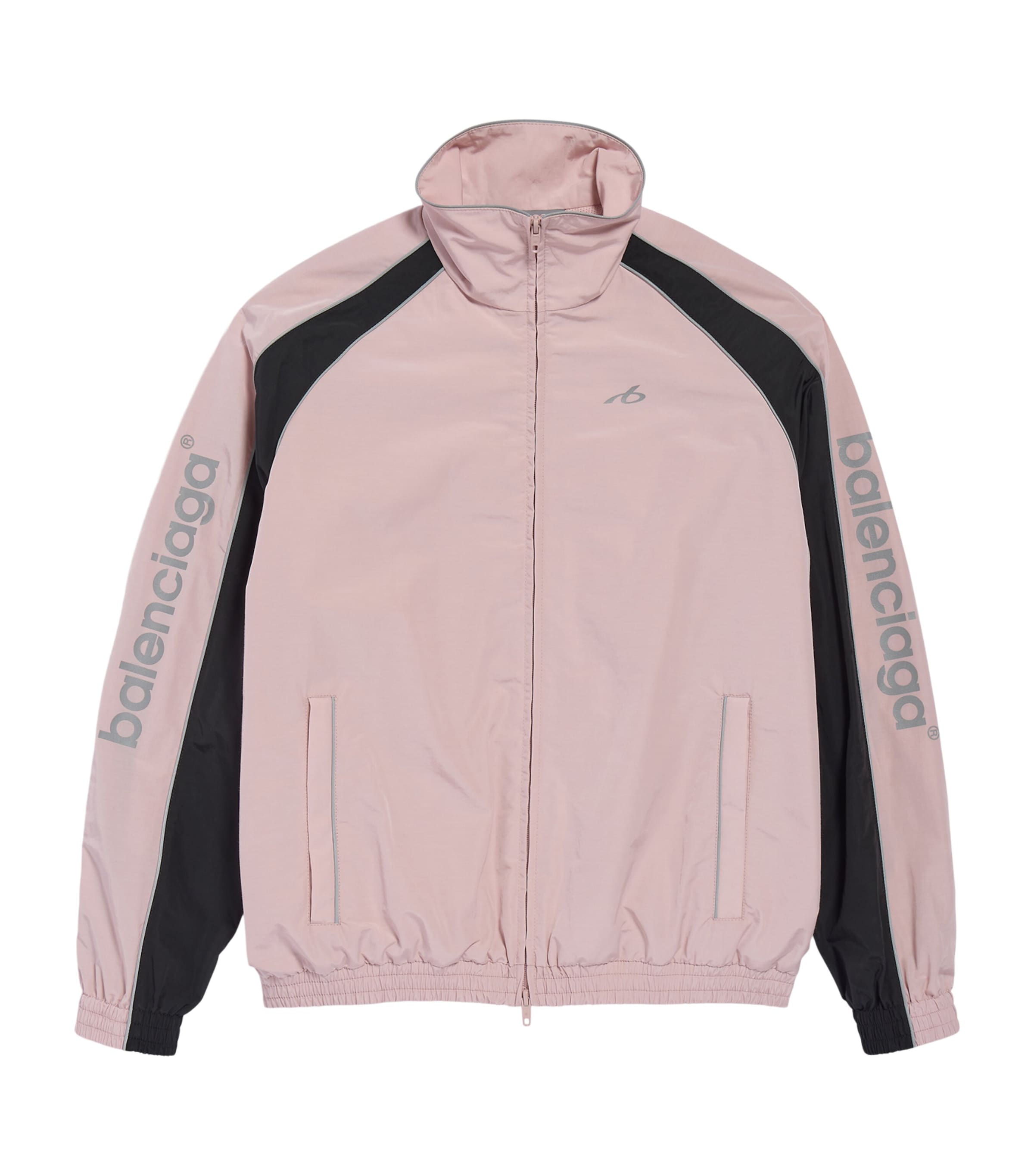 Balenciaga Womens Techno Cotton Logo Track Jacket