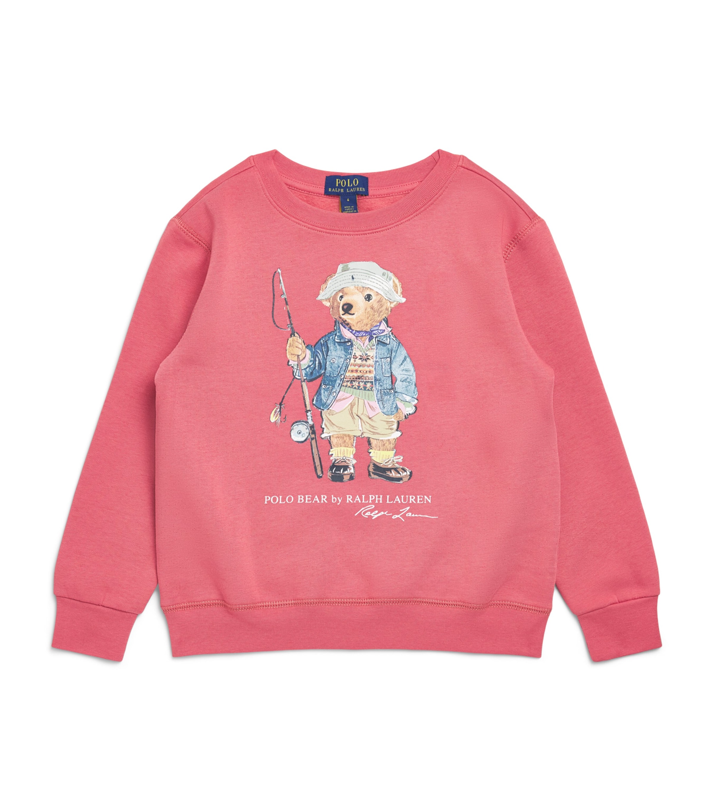 Ralph Lauren Kids Polo Bear Sweatshirt (2-7 Years) Adirondack Berry