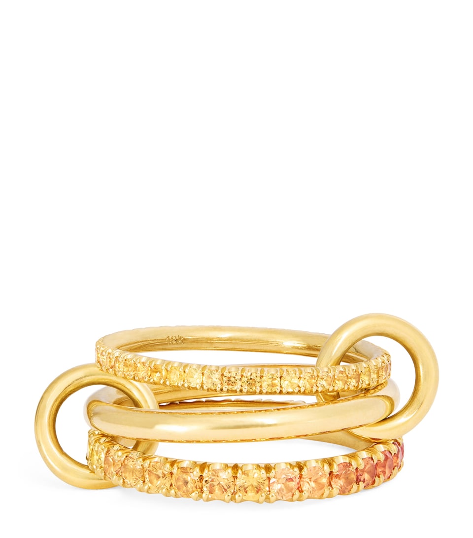 Yellow Gold and Sapphire Norah Ring