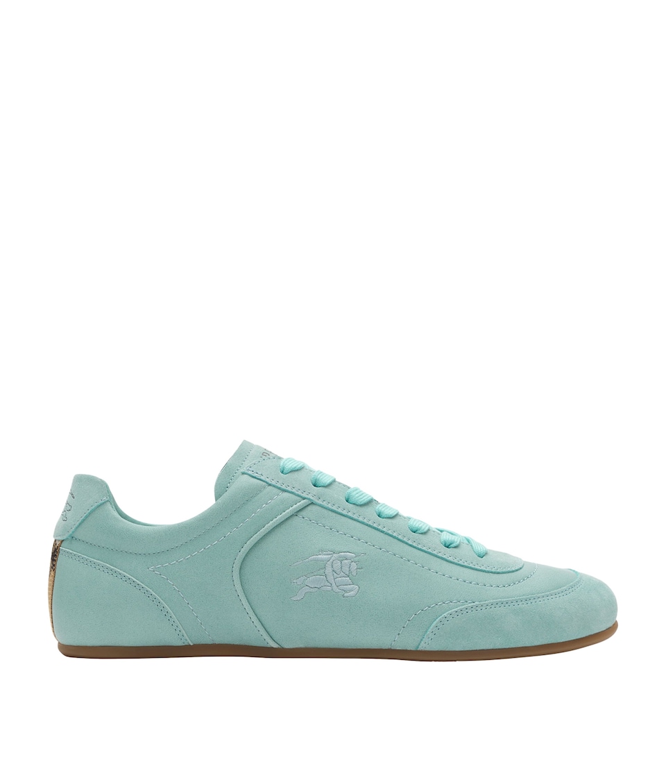 Burberry Leather Knight Runner Sneakers Tidal Blue