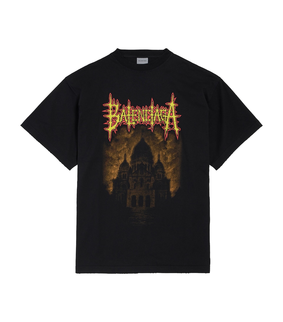 Balenciaga Mens Sacré Coeur Oversized T-Shirt