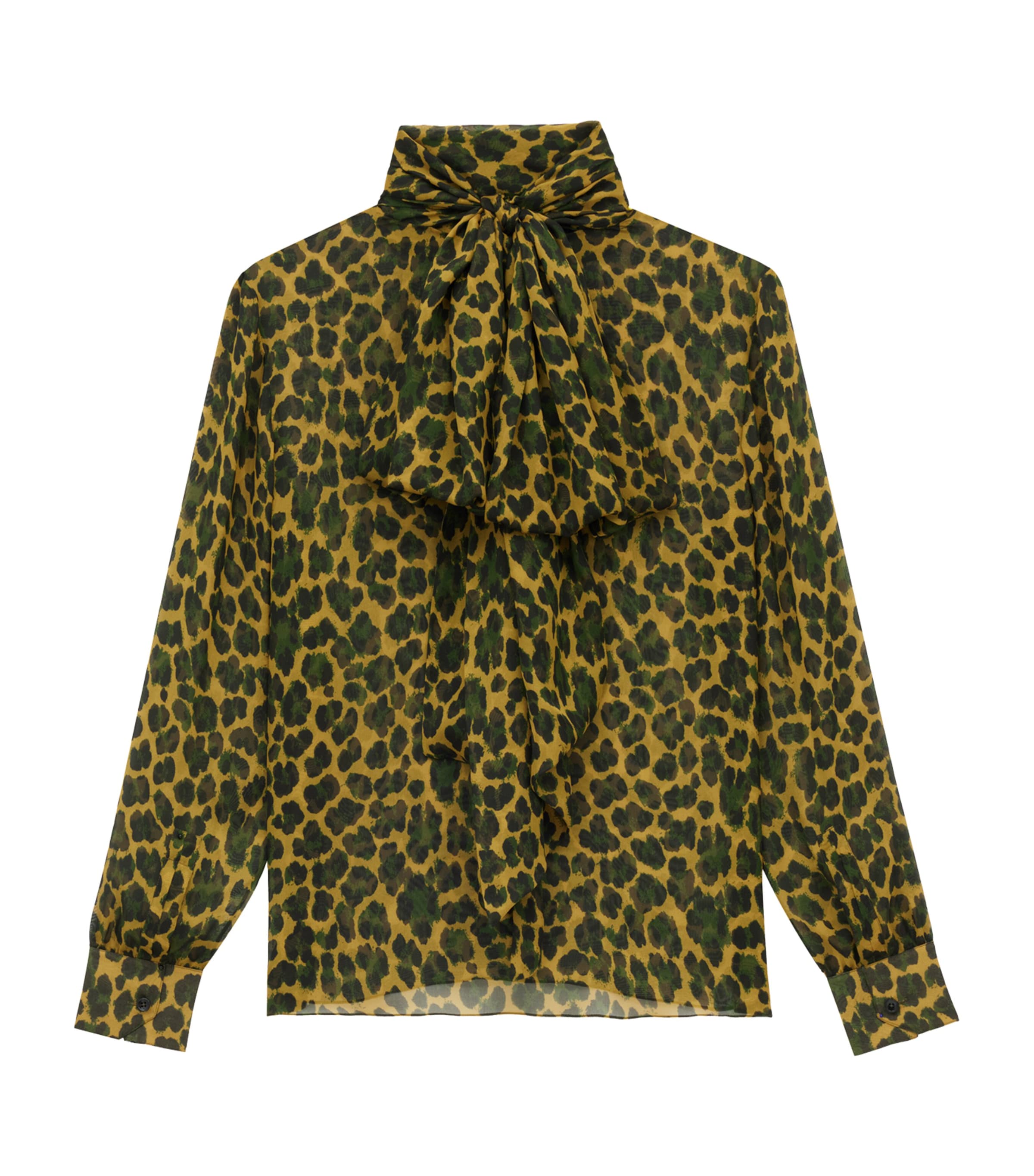 Silk Animal Print Blouse