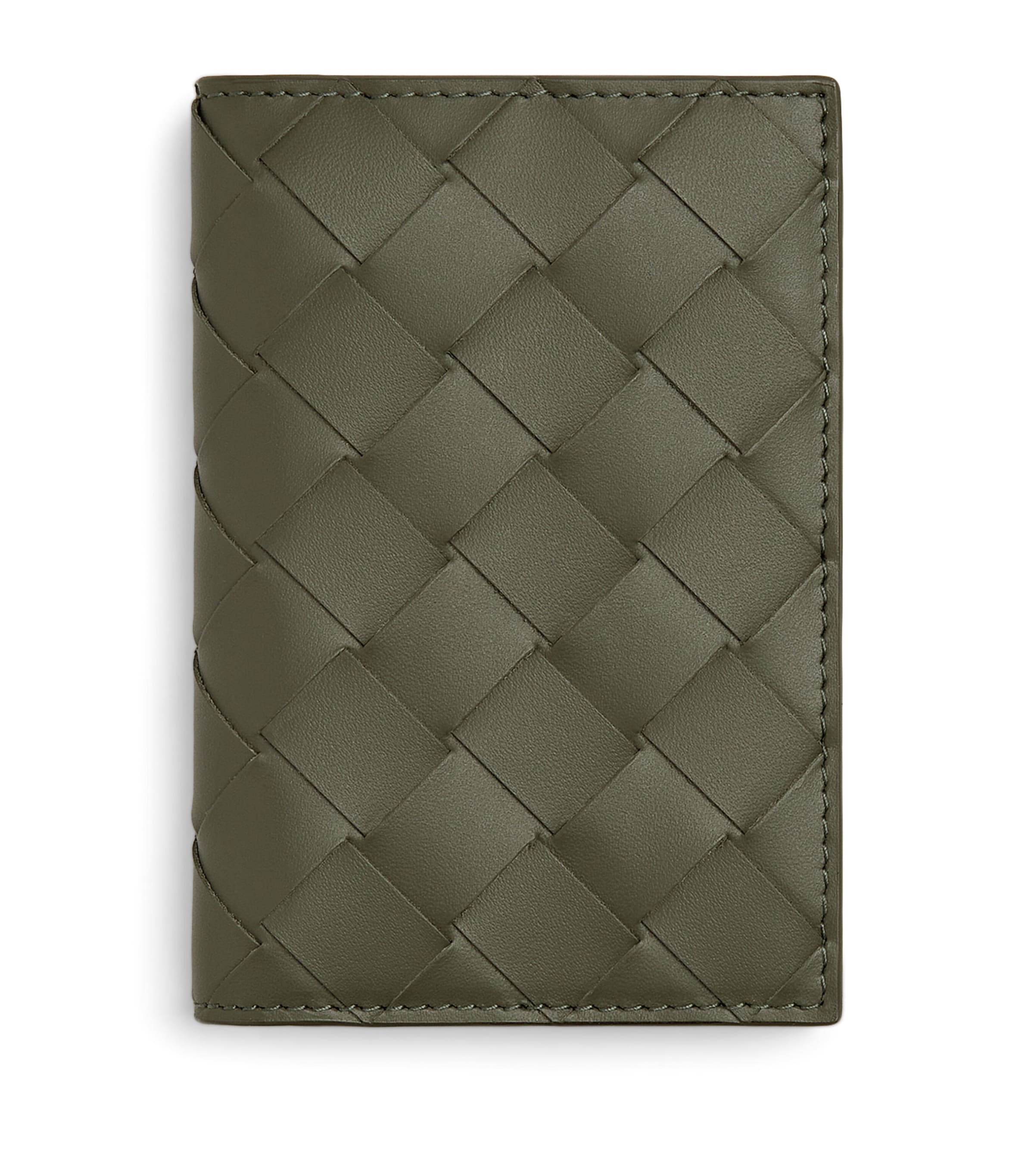 Bottega Veneta Green Leather Cassette Bifold Card Holder | Harrods US