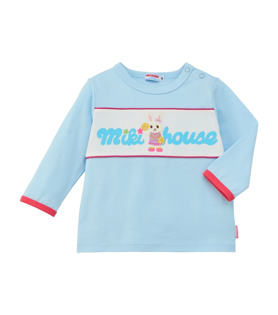 Miki House Cotton Bunny Logo T-Shirt (12 Months-7 Years)