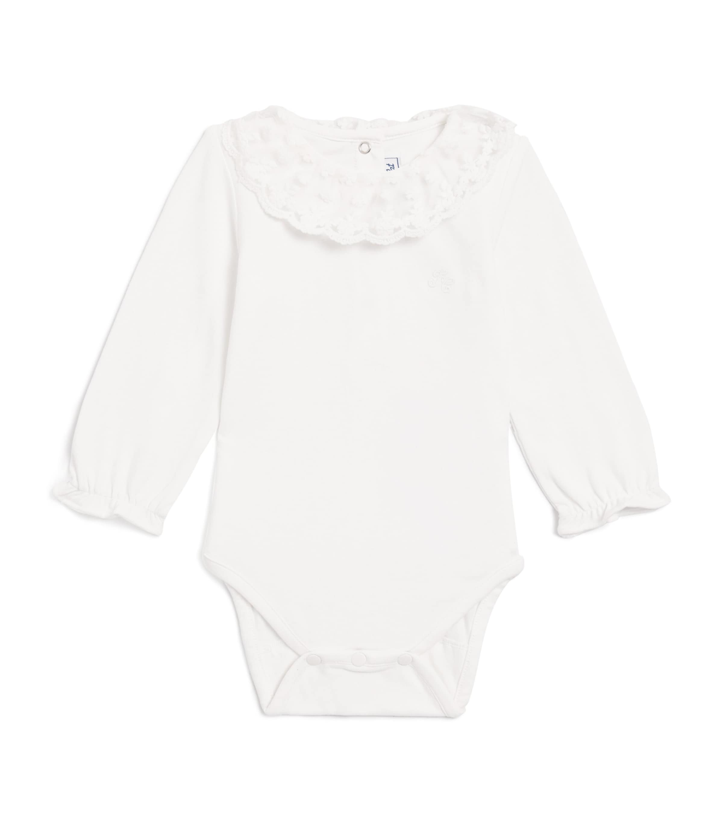 Tartine et Chocolat Stretch-Cotton Lace-Collar Bodysuit (3-36 Months)